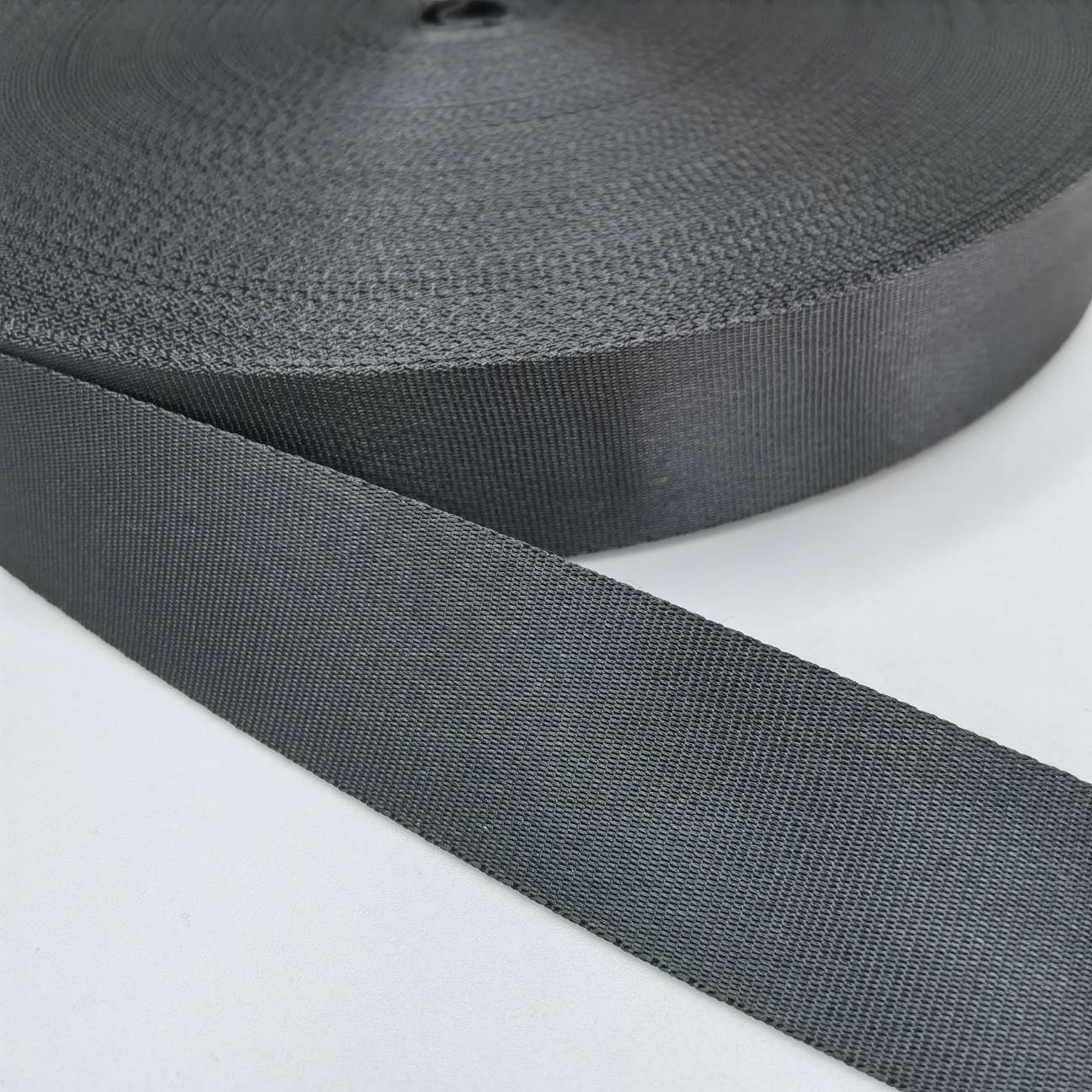 厂家直销环保品质现货仿尼龙密纹加厚3.2CM织带吊牌带斜纹坑纹安全纹箱包带宠物牵引带热转印坯带印花带