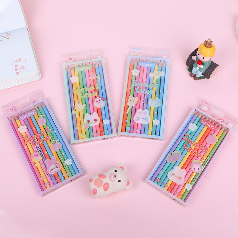 weibo Weibo Wood Oil 12-color lead Little Rabbit Children's Art Drawing, Drawing, Doodling, Advanced coloring details Picture