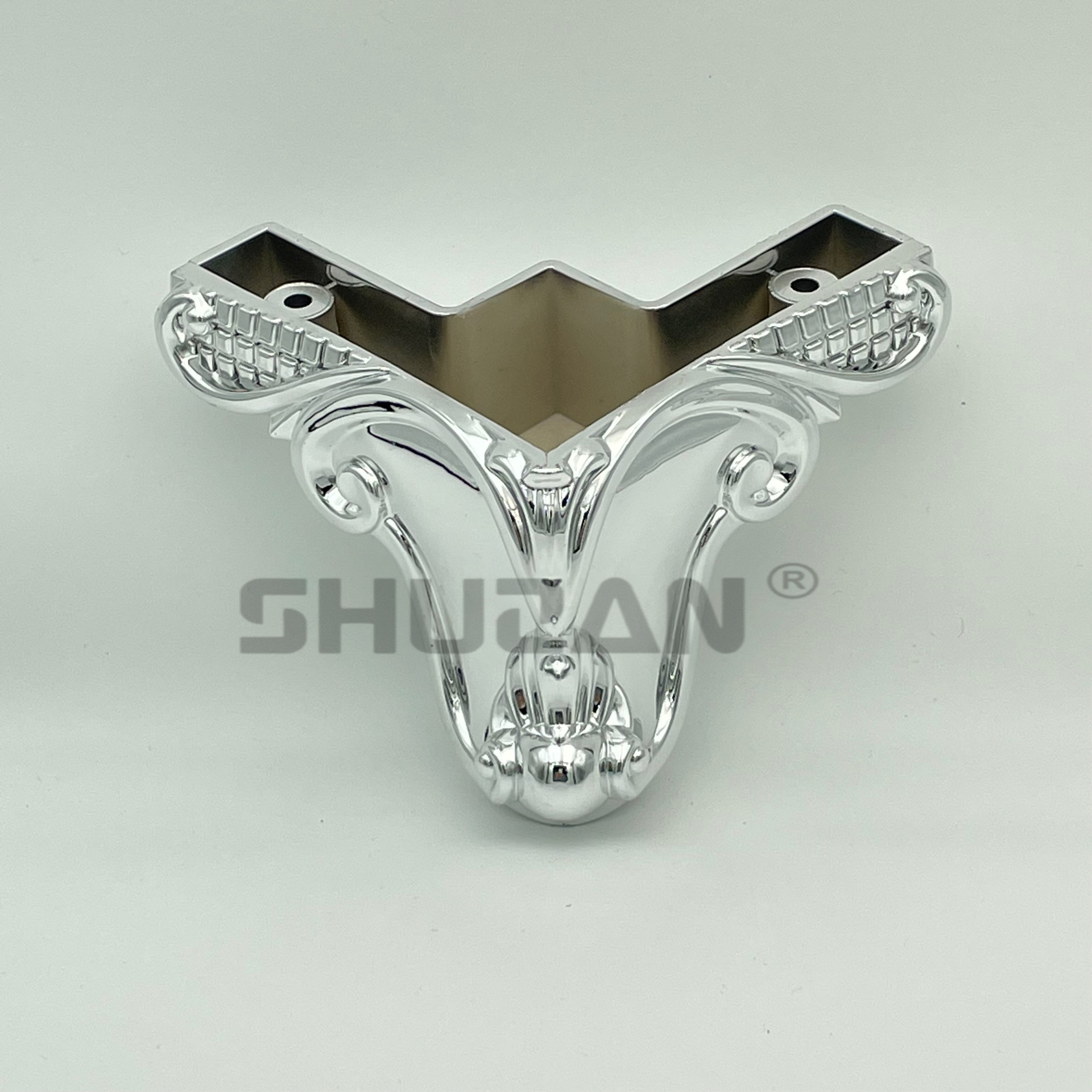 Shuzan well-known brand plastic table legs and cabinet legs combination set hardware furniture accessories, anti-slip design, strong load-bearing capacity, model B200 003 Item Picture