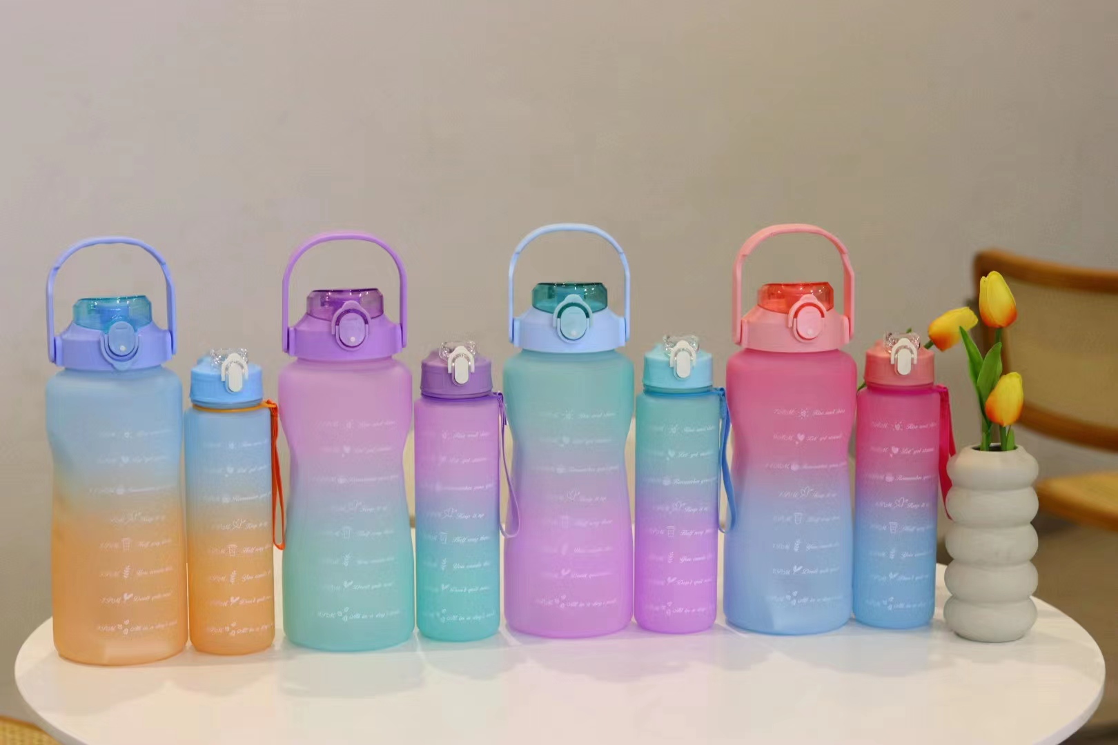 运动杯 三套杯 大杯套小杯三件套杯 塑料杯详情2