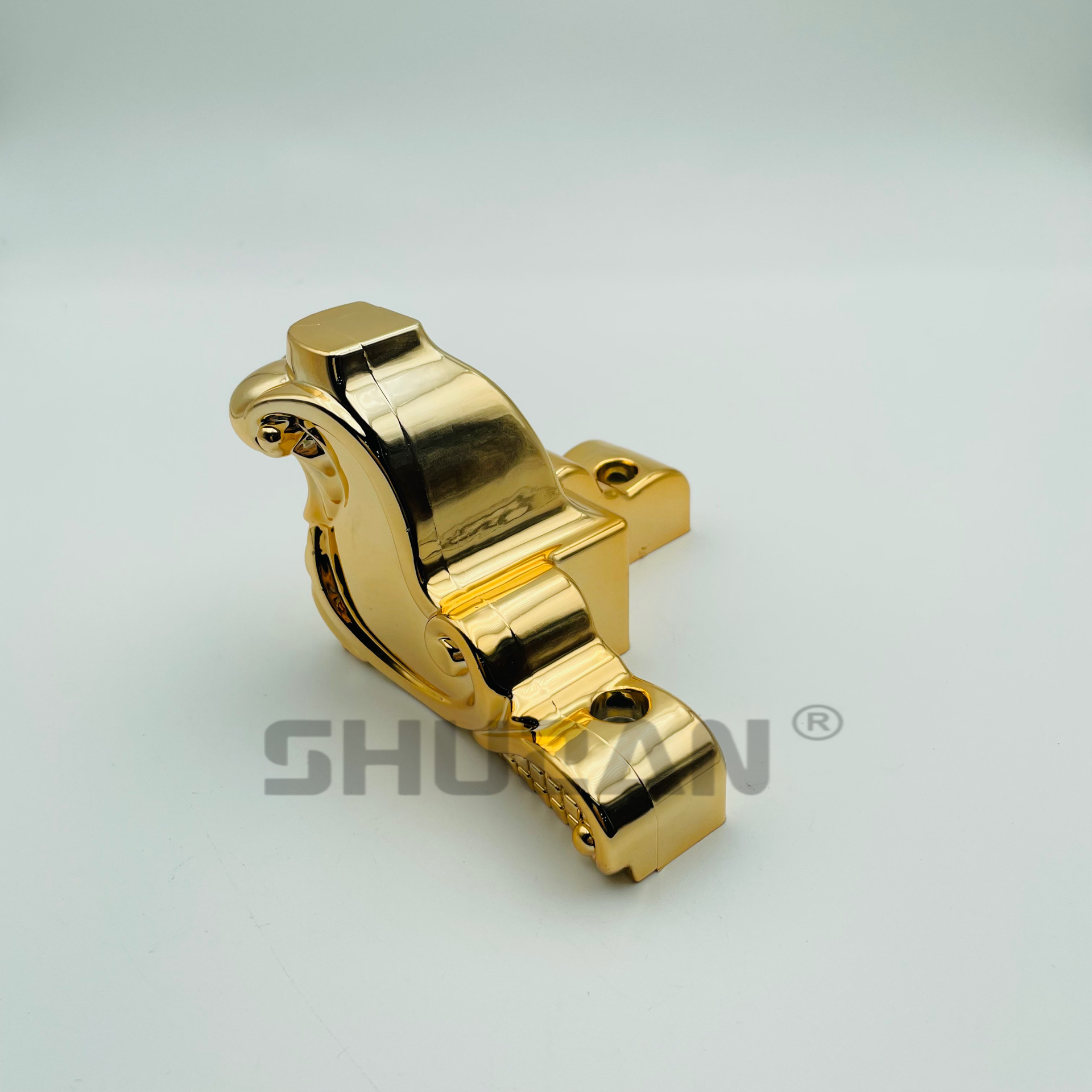 Shuzan high-quality brand golden plastic table legs, hardware accessories, universal cabinet legs, furniture support feet, stable and strong load-bearing capacity, model X100 003 Application Scenario