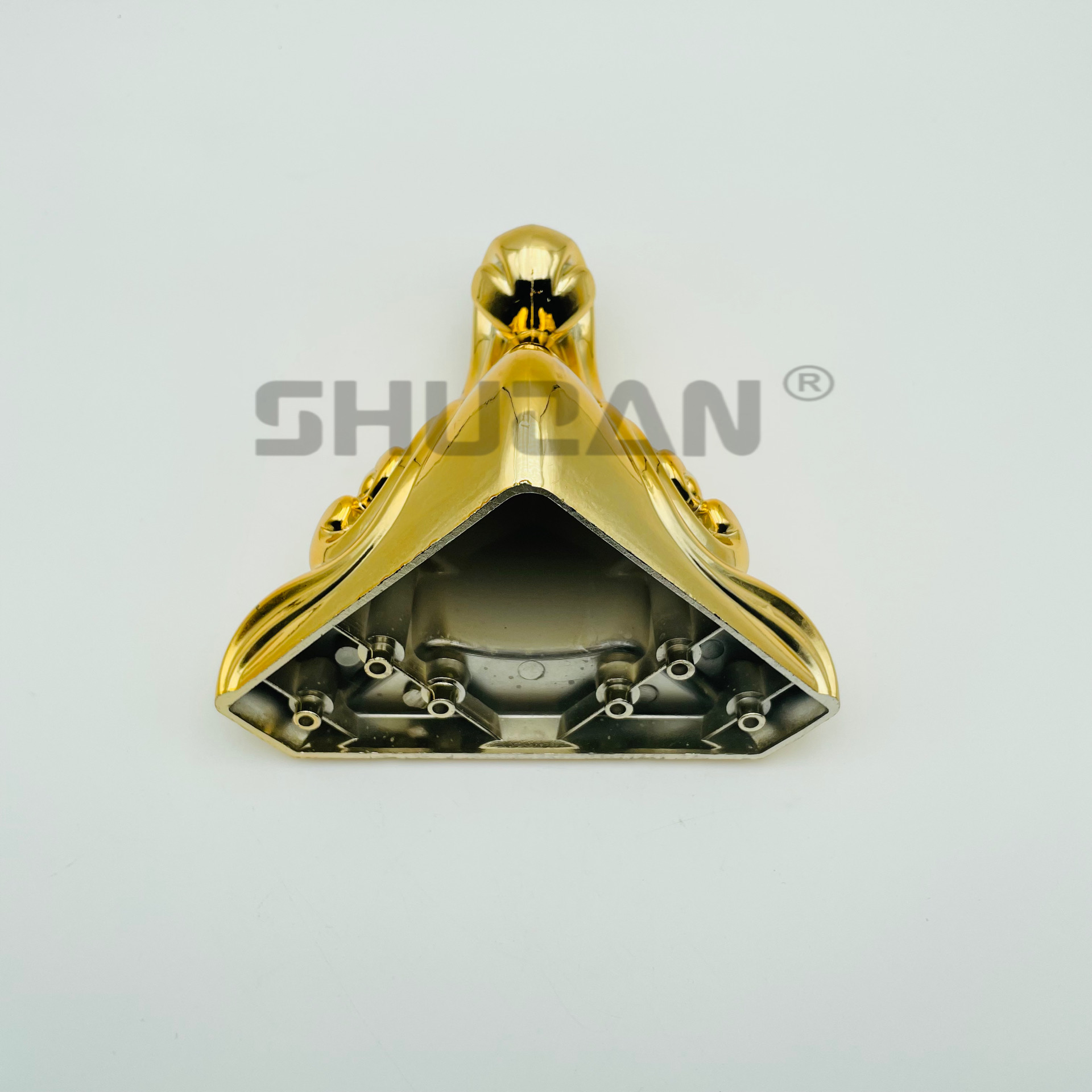 Shuzan high-quality brand hardware furniture plastic cabinet feet, household adjustable two-foot mushroom nail cabinet feet with rubber wheels, universal wheels, casters model A1 003 details Picture