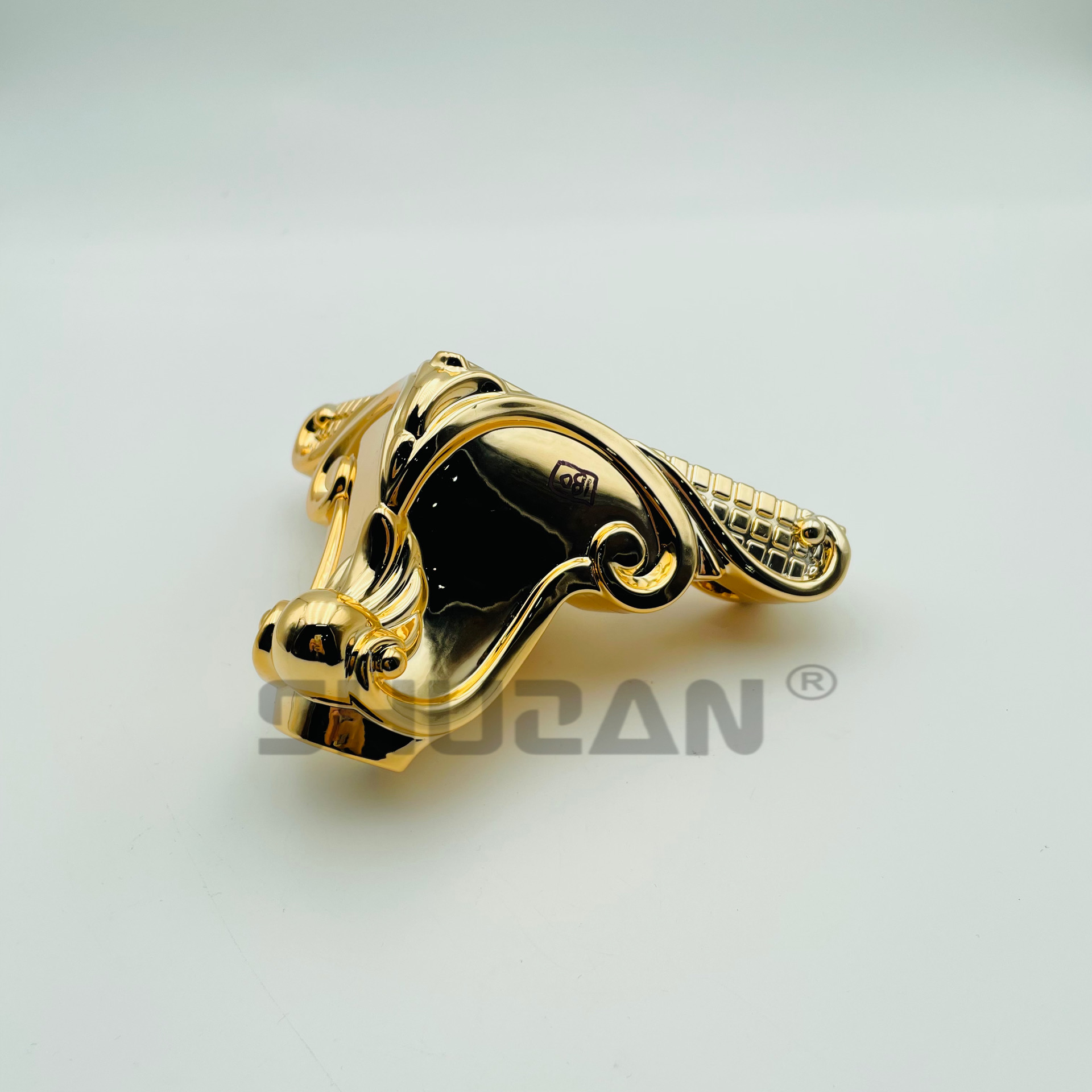 Shuzan high-quality brand golden plastic table legs, hardware accessories, universal cabinet legs, furniture support feet, stable and strong load-bearing capacity, model X100 003 Item Picture