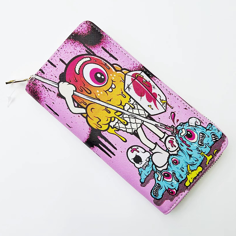 Hot-selling European and American wallet manufacturer direct sales. Trendy graffiti card cases, European and American ID cases, small item cases. Yiwu factory details Picture