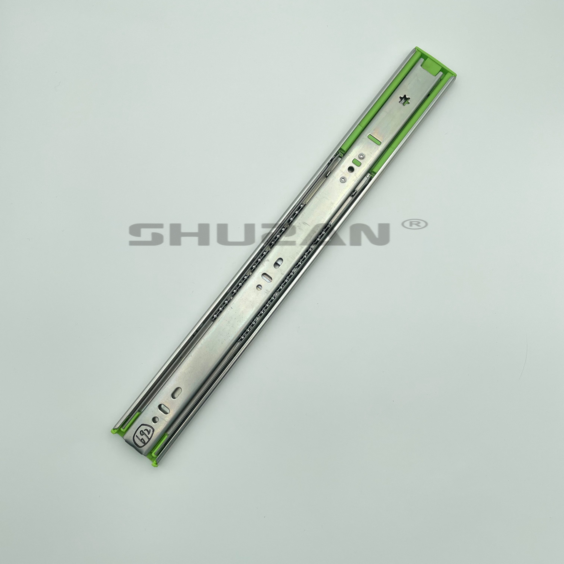 Shuzan XX brand buffer three-fold rail drawer track slide rail hardware accessories Quiet, smooth and durable Model XX303 Other door and window accessories 003