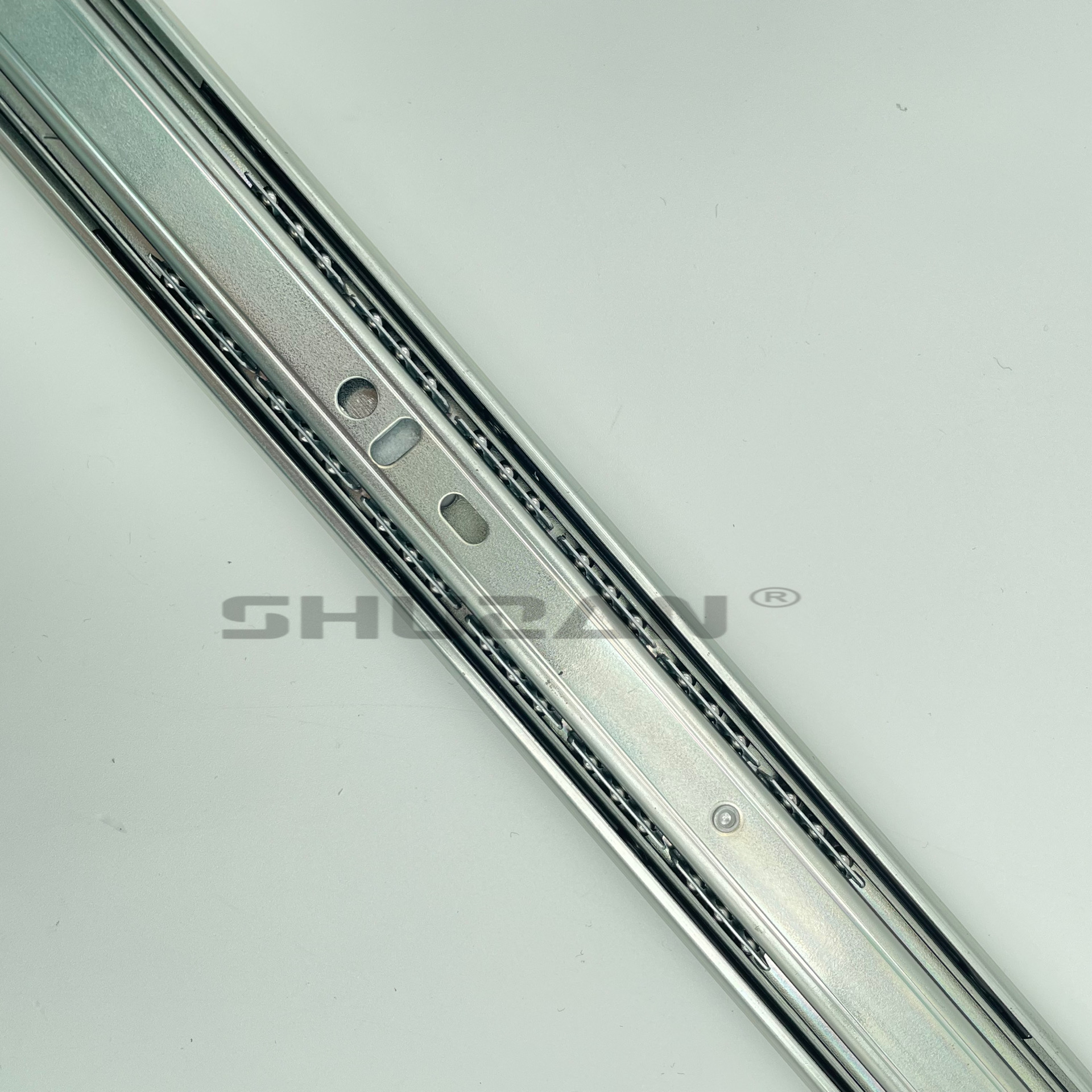 Shuzan brand XX hardware accessories three-fold rails, other door and window accessories, slide rails, high load-bearing capacity, silent design, model B202 003 Item Picture