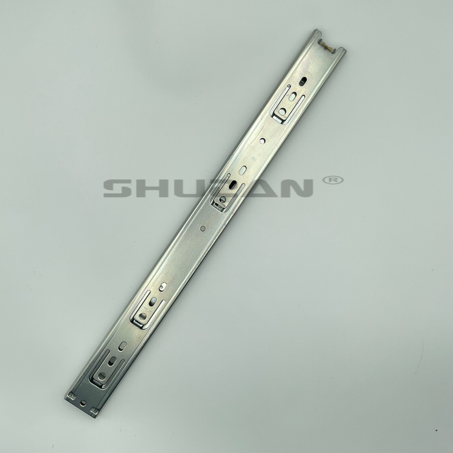 Shuzan brand XX hardware accessories three-fold rails, other door and window accessories, slide rails, high load-bearing capacity, silent design, model B202 003 Specification image
