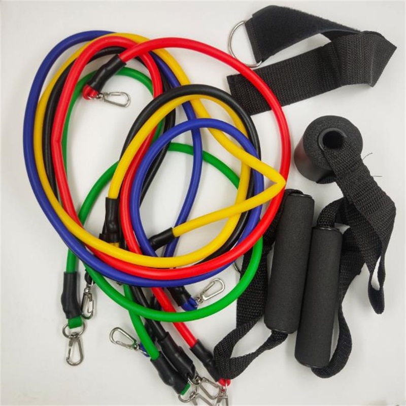 跨境热销11件套拉力带 健身用品拉力绳套装拉力器训练瑜伽阻力带器材详情图5