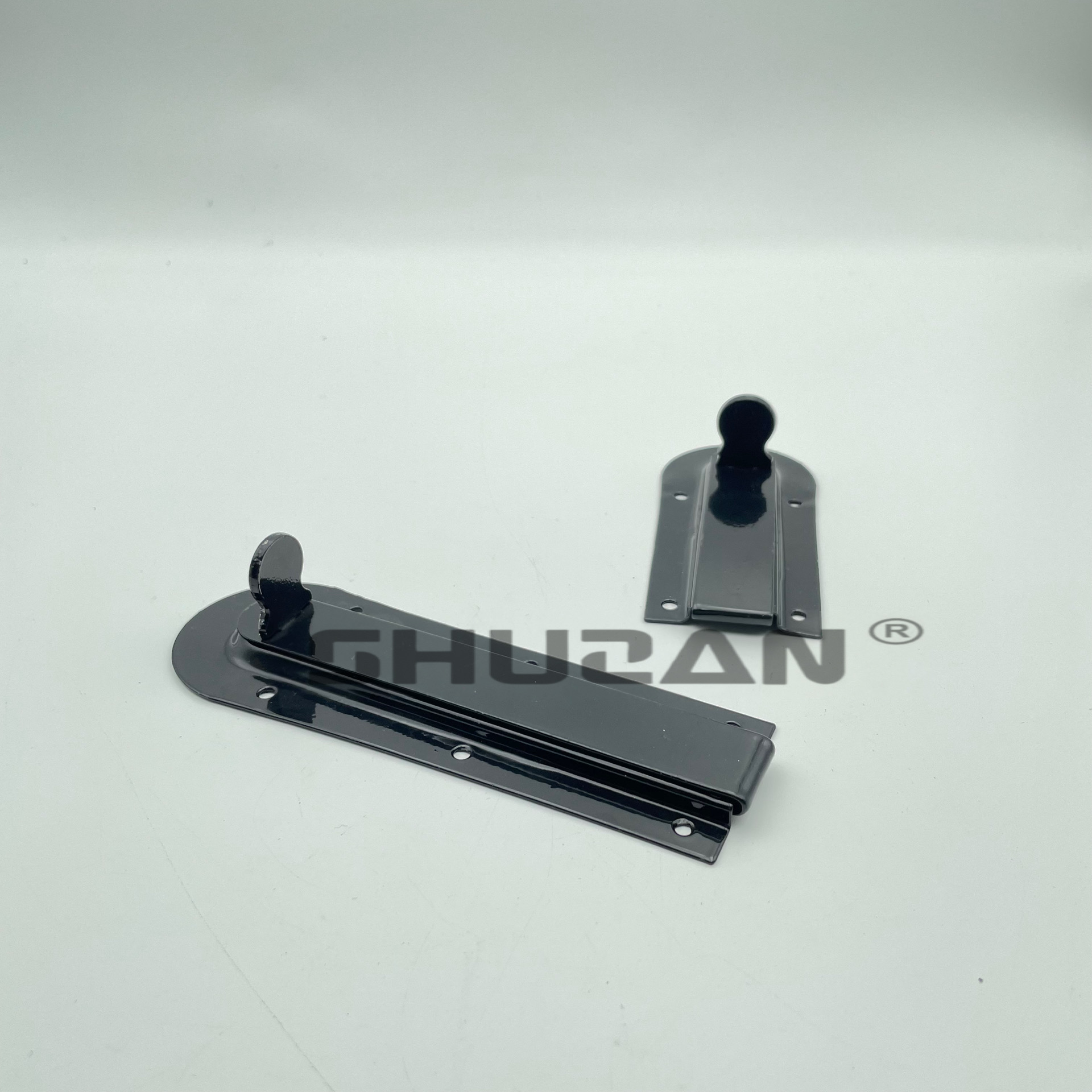Shuzan Premium Brand A black door bolt latch hardware accessories, universal high-strength and durable, essential for furniture Model X100 002 Item Picture