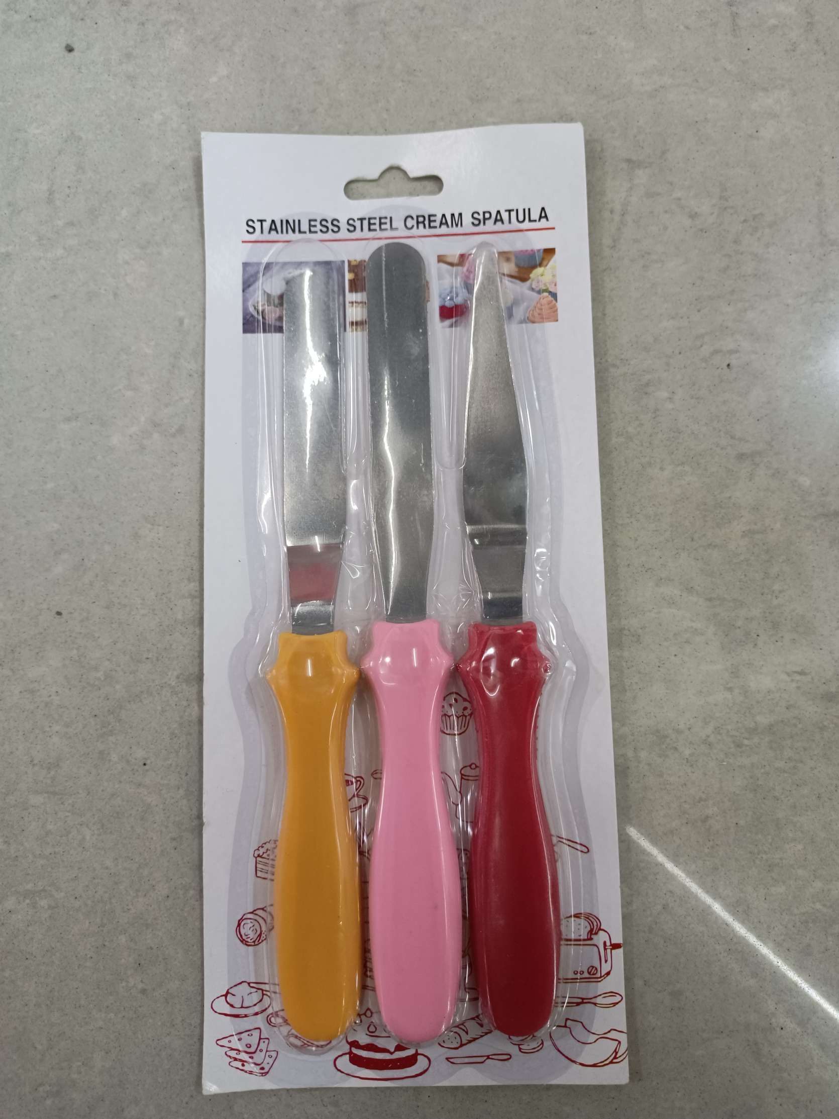 三件套抹刀工具 蛋糕果酱抹平抹面生日神器 奶油刮刀烘焙工具详情图4