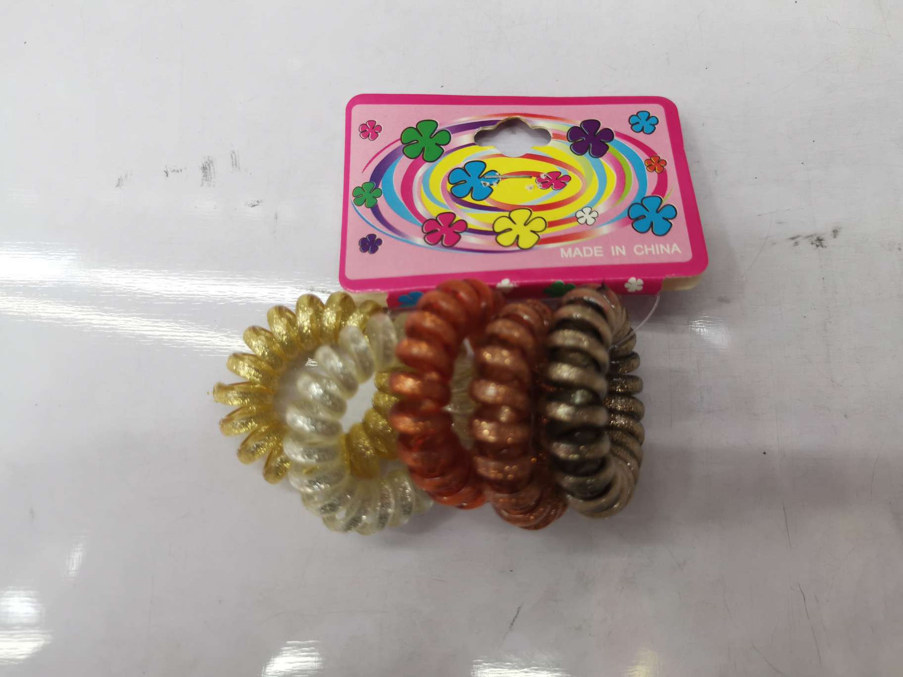 Sandpaper telephone line, high-elasticity hair band, ponytail, elegant hair accessory Application Scenario