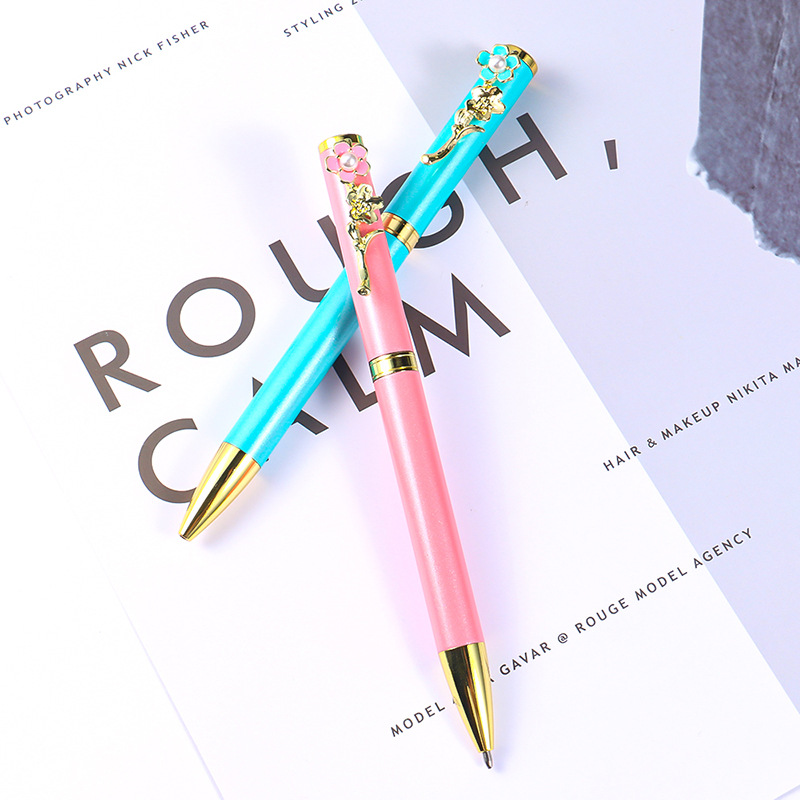 Customized creative flower pen holders, ballpoint pens, rose metal pens, advertising gift pens from the original manufacturer Application Scenario