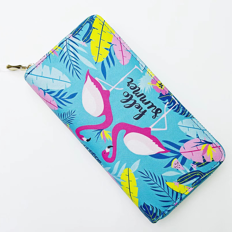 Are there many factories in Yiwu? The popular trends of printing flamingos, student wallets, European and American ID bags, small item bags Application Scenario