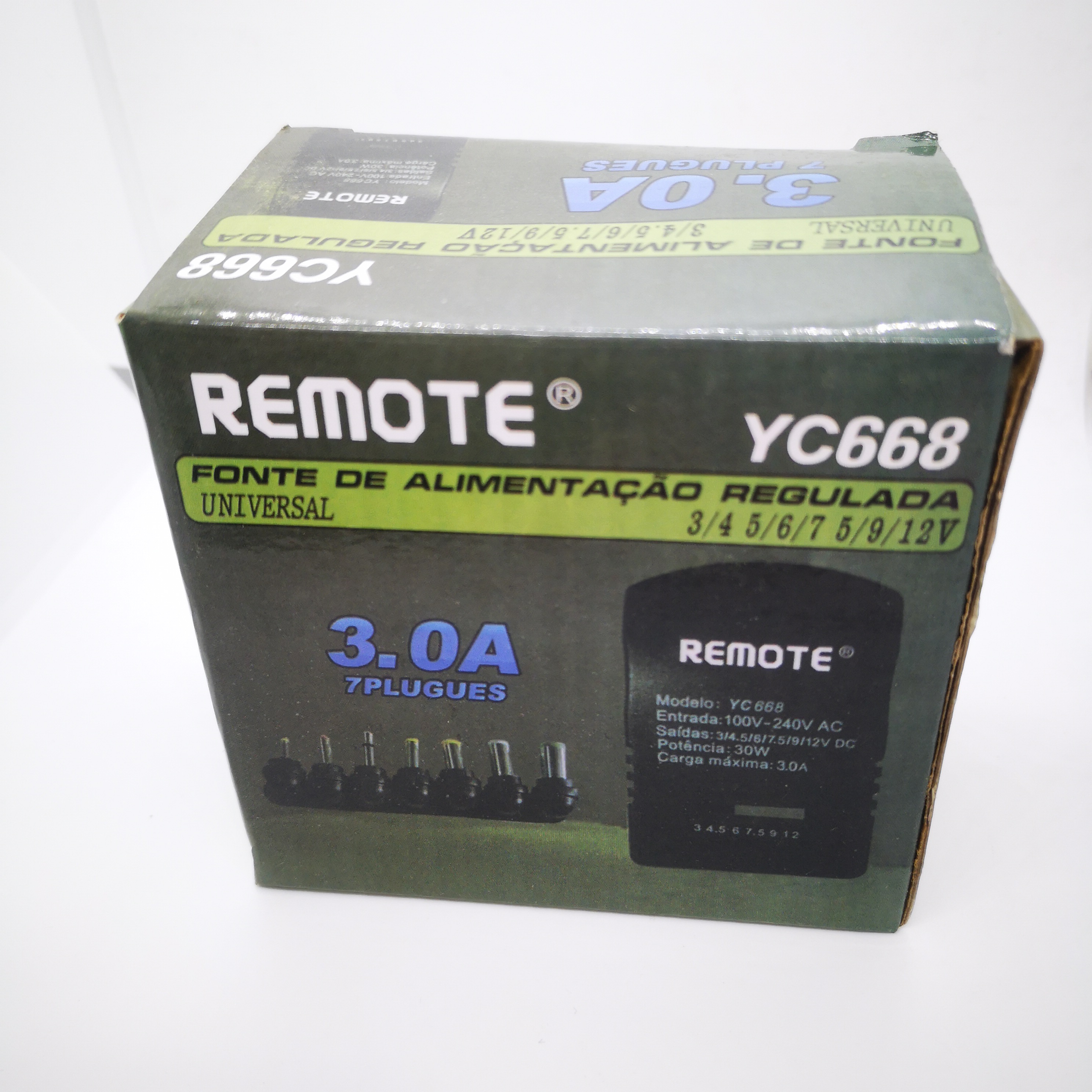 30W万能电源适配器配7个接口用于游戏机 电子电器医疗器械 DVD复读机 电子琴 计算机 电话机 对讲机 数码产品使用