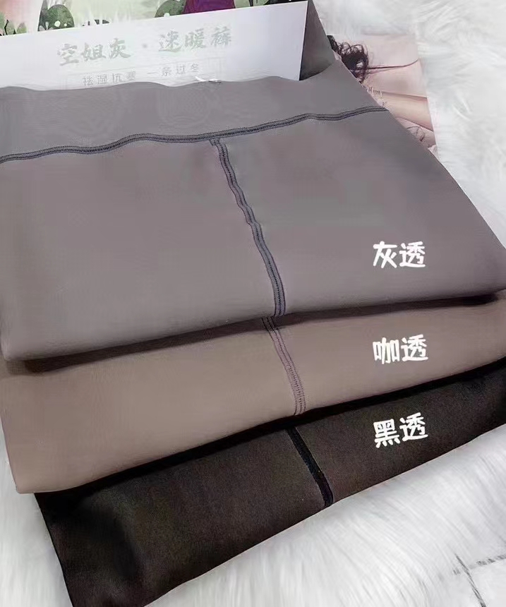 80g azafata gris de una sola piel piel pantalones más veludo para mujeres otoño invierno engrosado calcetines negros calcetines de carne falsa Application Scenario