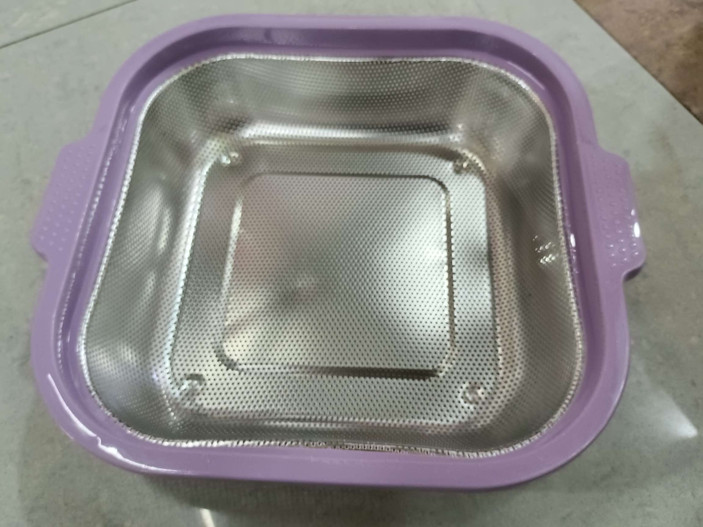 新款简约不锈钢密孔蓝子厨房家用洗菜篮淘米蓝洗水果蓝沥水洗米筛详情图6