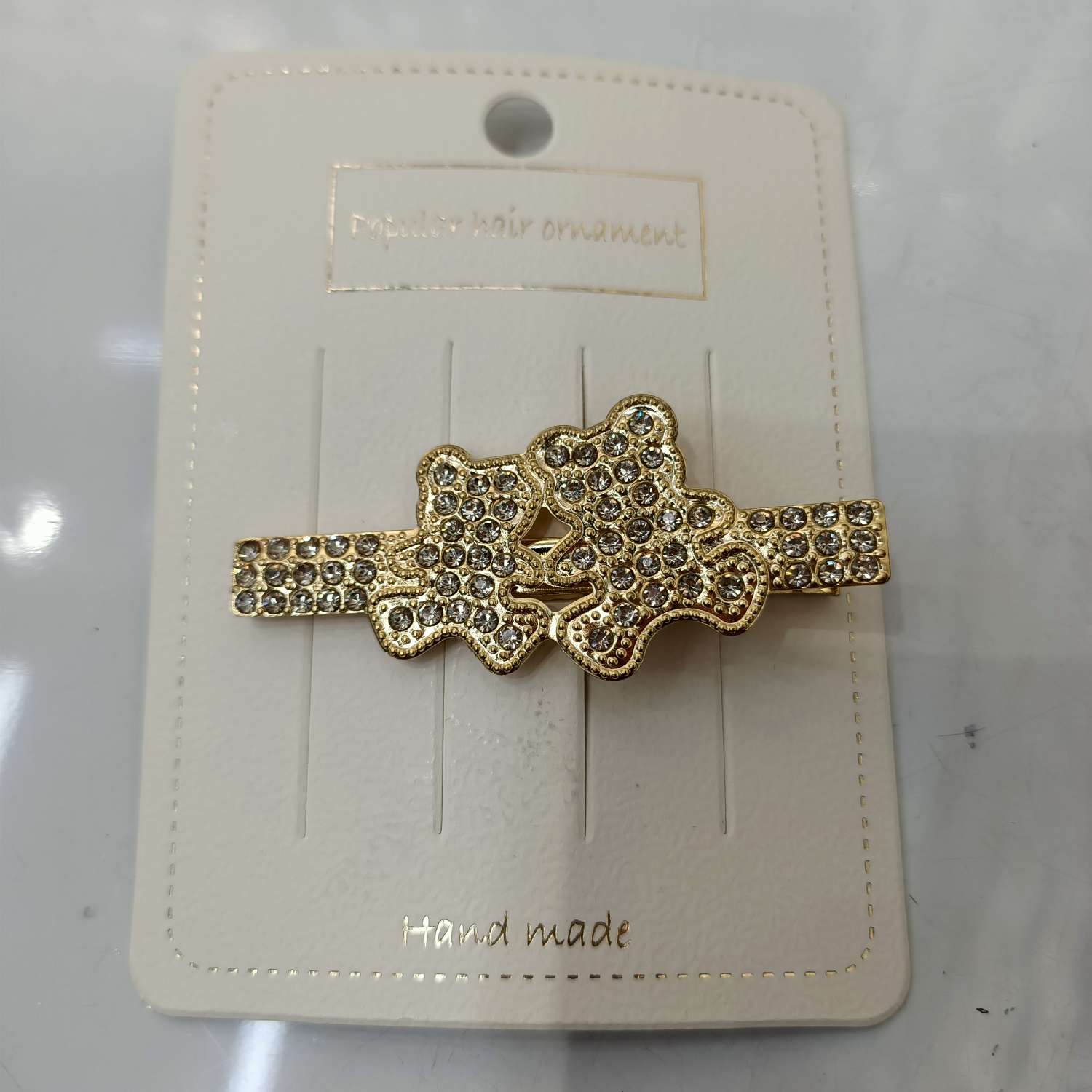 原版时尚 简约大气 新款女生 压夹352725婷婷饰品