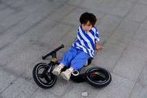 新款儿童滑行平衡车一体充气轮平衡车酷炫自行车座位高度可调节儿童自行车带脚踏滑板车新材料