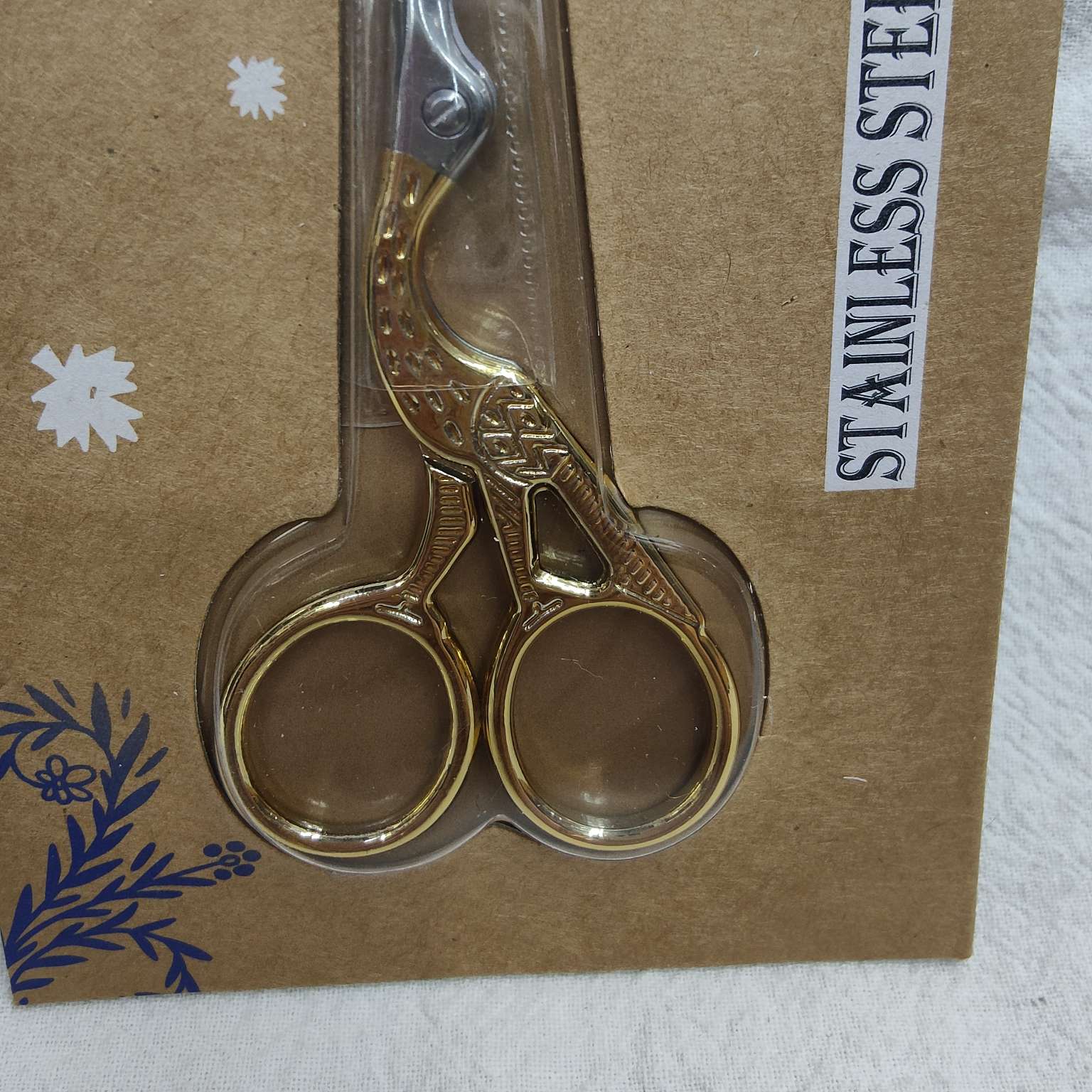 26414仙得丽化妆工具ZM2212-A14#纳米镜面金色小仙鹤剪刀美容工具眉剪修眉工具详情图7