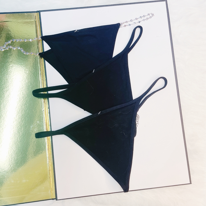 The Mystery of the Magic Box: T pants, thong pants, chain pendant, thin strap, lace, cotton, low-waisted, thin strap with cutout Specification image