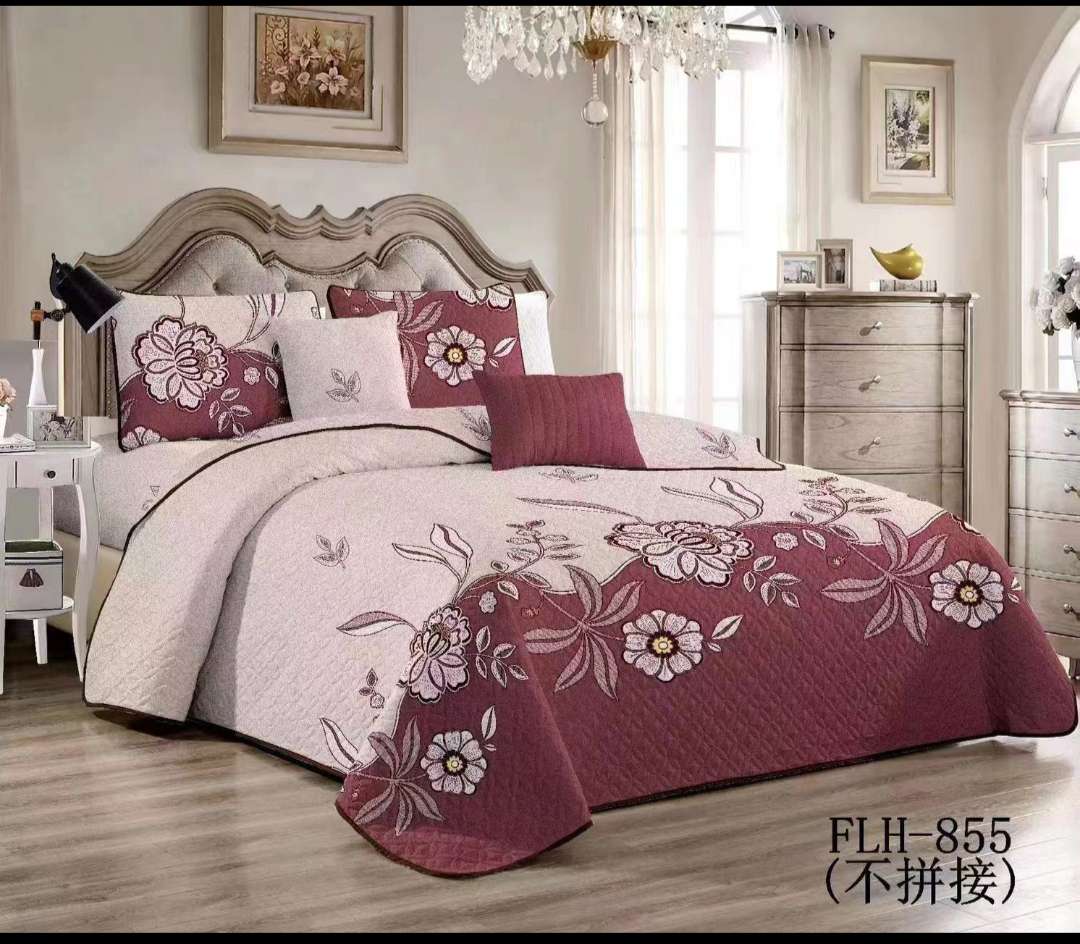 磨毛布床盖、欧式床垫、床单图