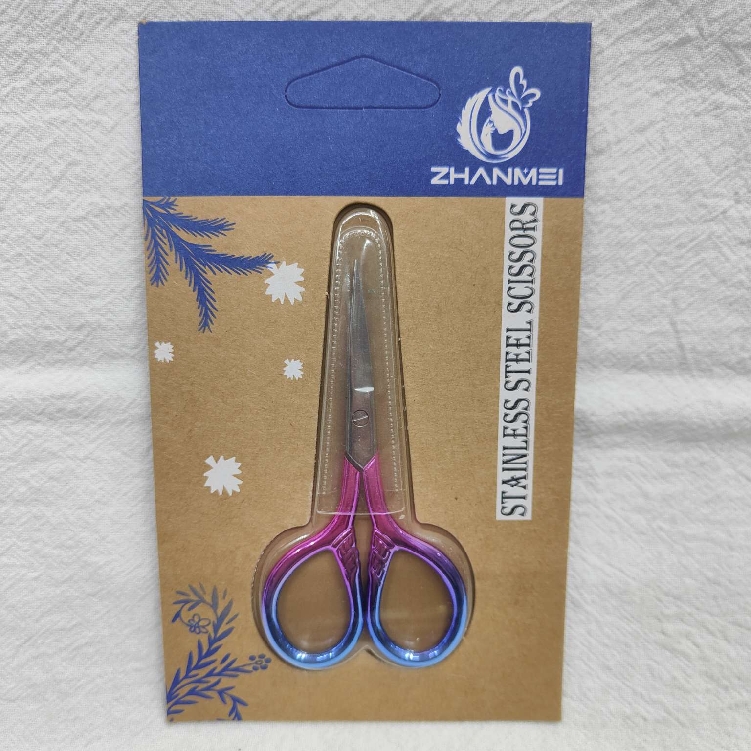 26414仙得丽化妆工具ZM2212-A16#纳米镜面渐变斯巴达剪刀修眉工具眉剪美容工具修眉剪刀详情图6