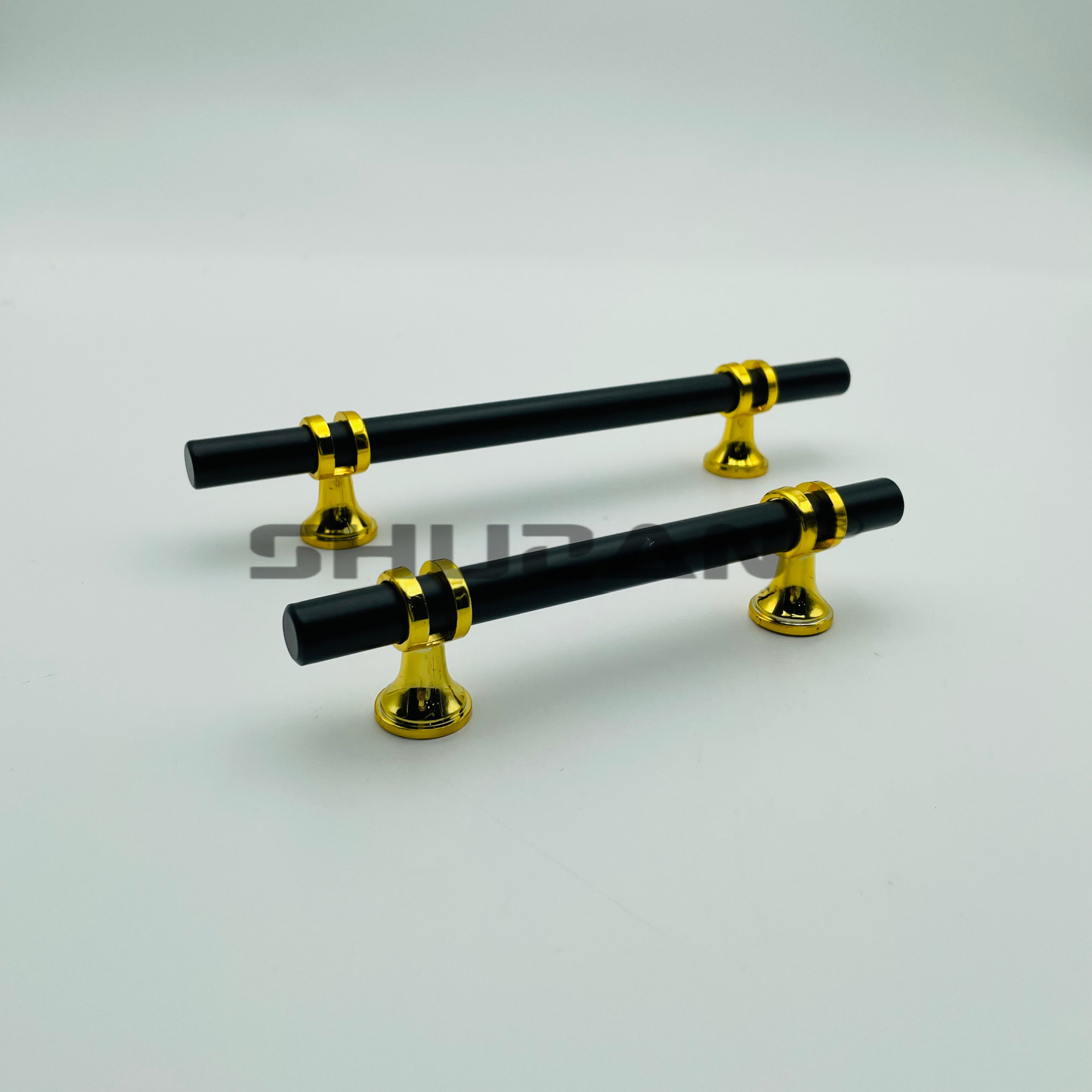 Black zinc alloy handles, T-shaped handles, hardware furniture