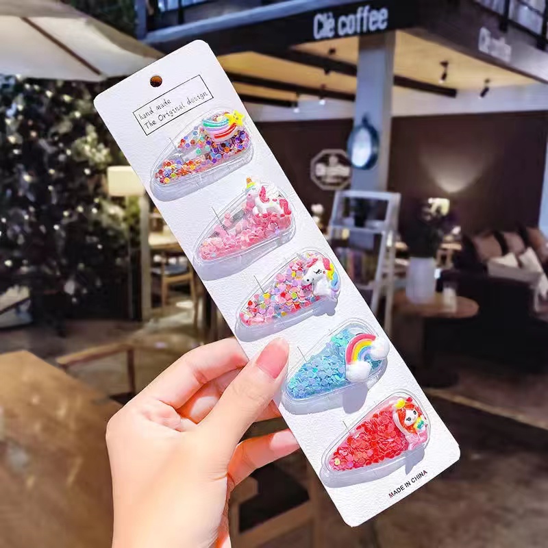 发夹套装/发饰/发夹白底实物图