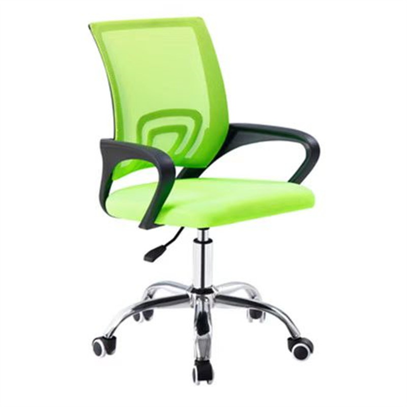 电脑椅网布现代办公椅简约弓形职员椅员工椅靠背家用升降转椅凳子图