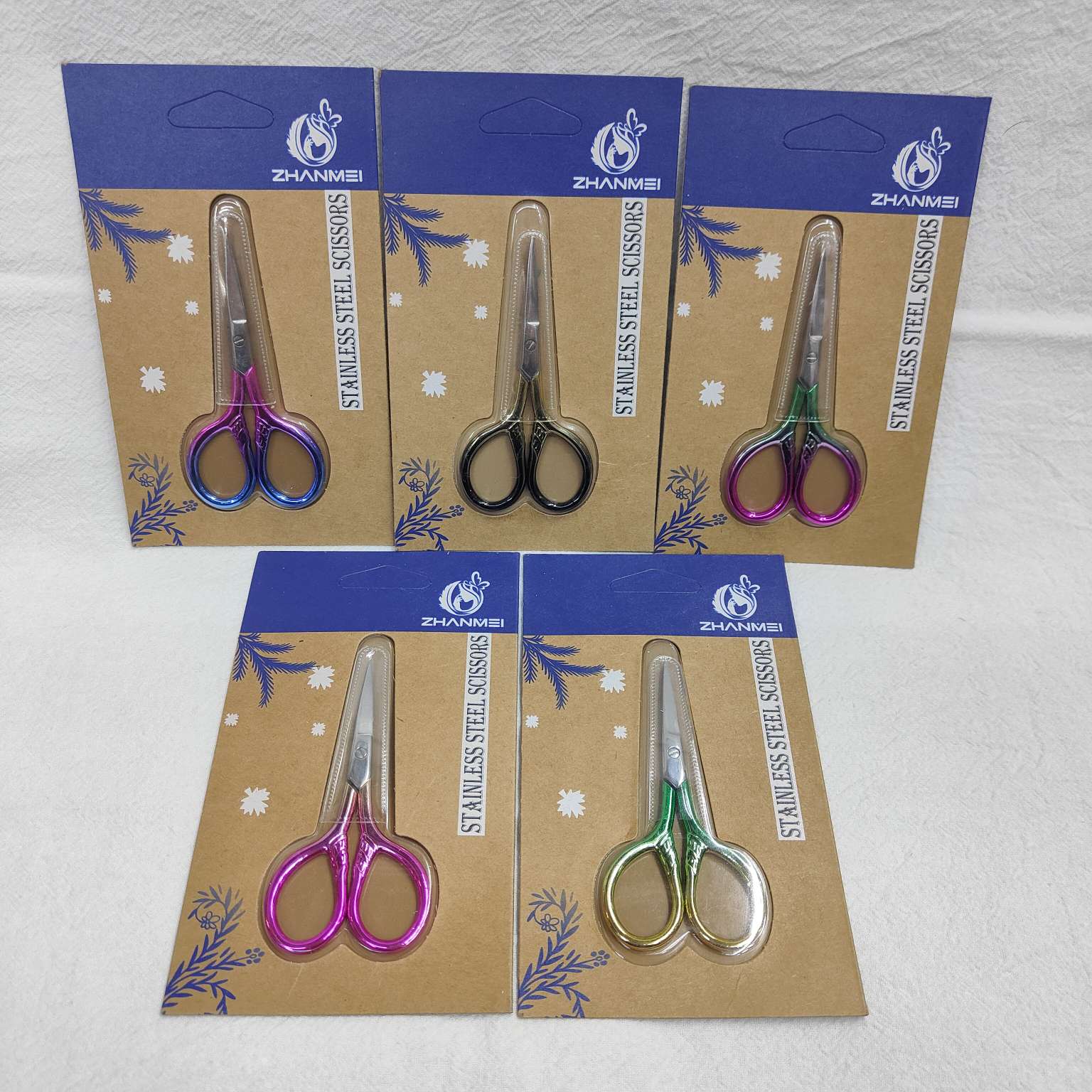 26414仙得丽化妆工具ZM2212-A16#纳米镜面渐变斯巴达剪刀修眉工具眉剪美容工具修眉剪刀详情图10