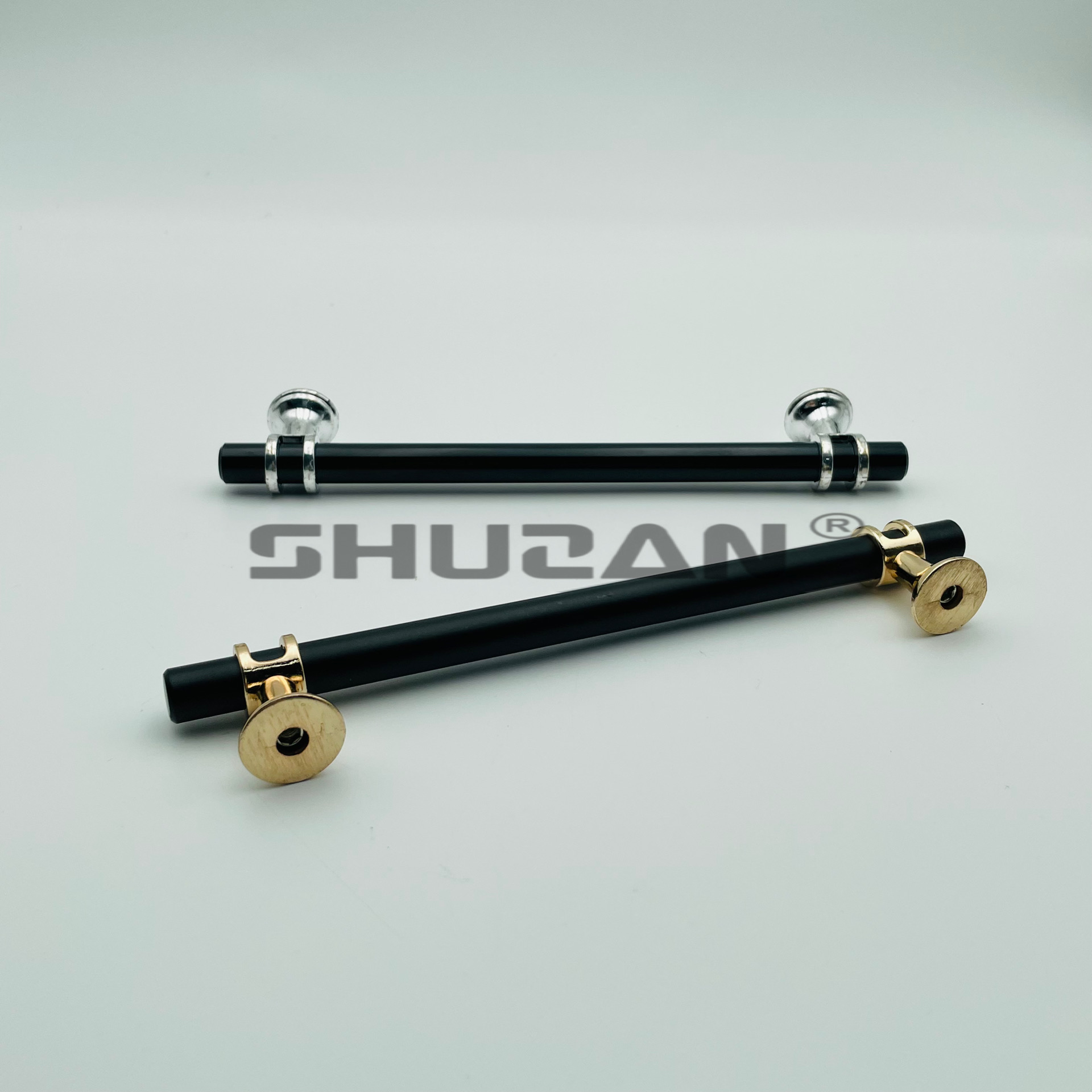Hardware accessories T-shaped handle, black long rod handle, hardware furniture Specification image