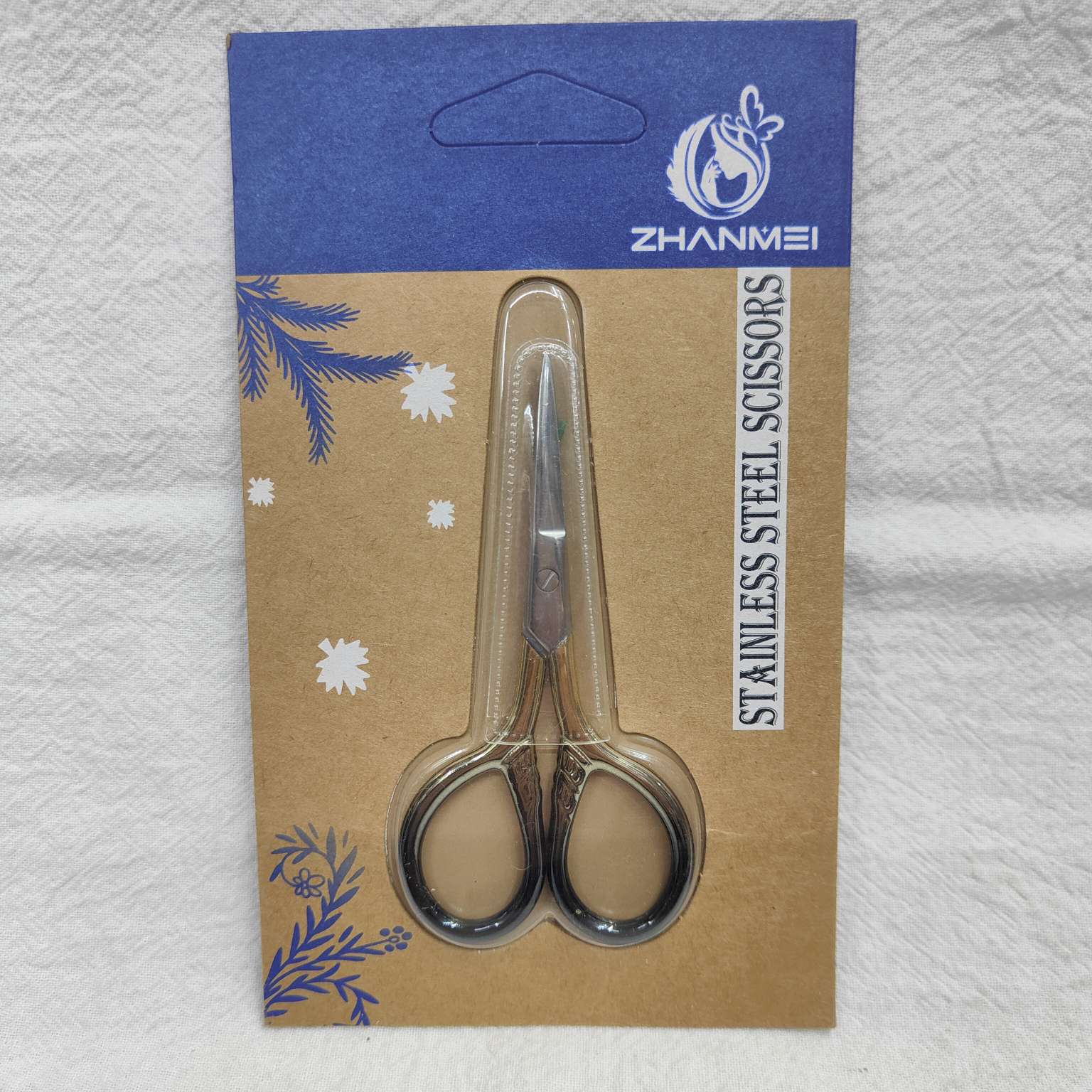 26414仙得丽化妆工具ZM2212-A16#纳米镜面渐变斯巴达剪刀修眉工具眉剪美容工具修眉剪刀详情图2