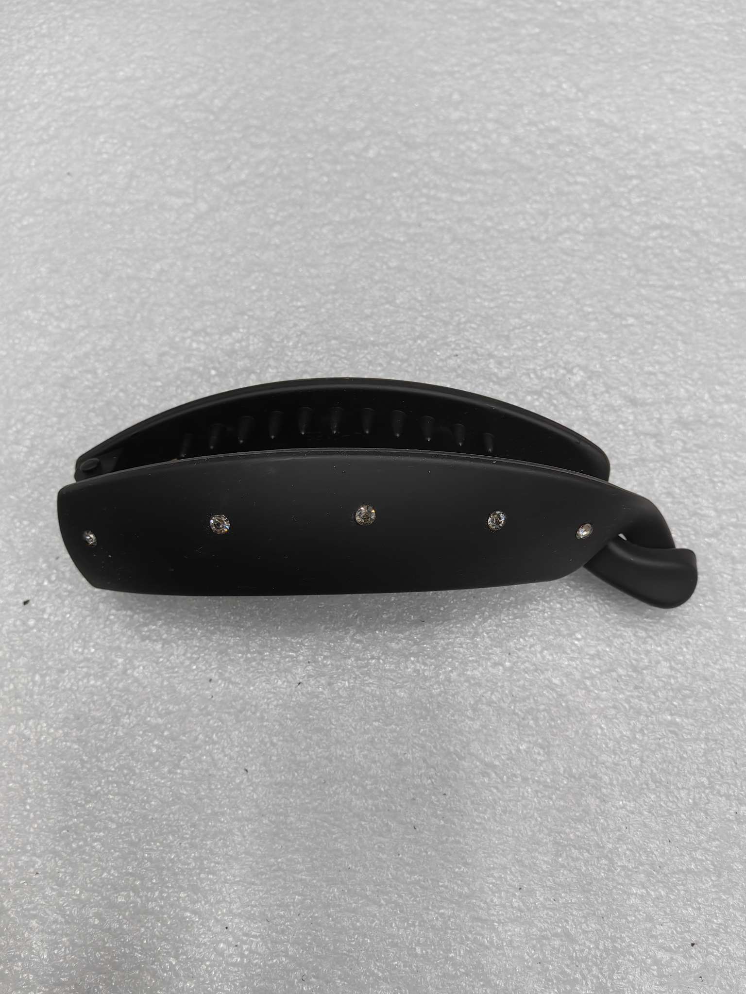 Korean style popular hand-held paint elastic banana clip, diamond-encrusted clip hair clip accessory detail image 6