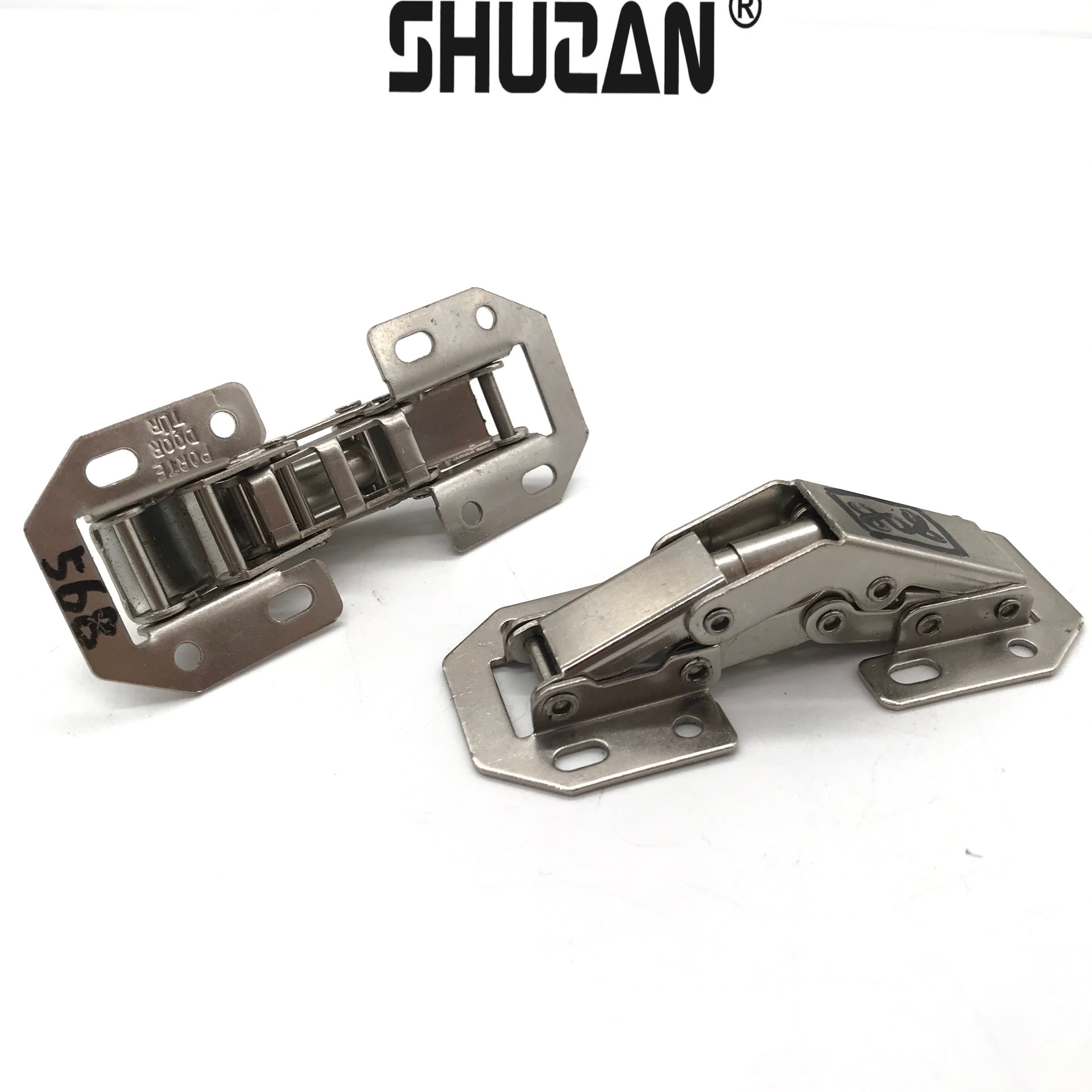 Hardware accessories, buffer plate hinges, hinges, hardware furniture, iron hinges Application Scenario