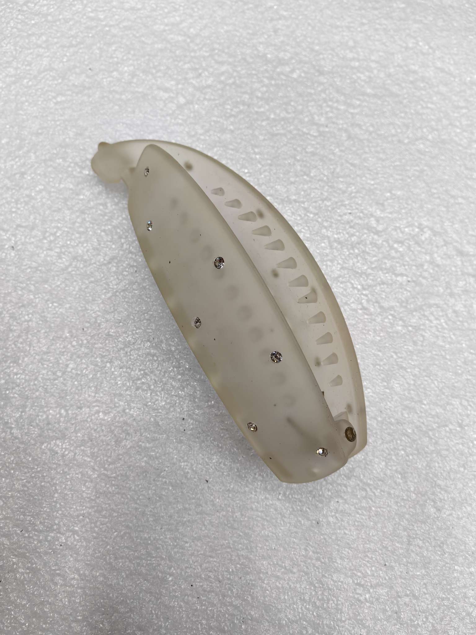 Korean style popular hand-held paint elastic banana clip, diamond-encrusted clip hair clip accessory details Picture