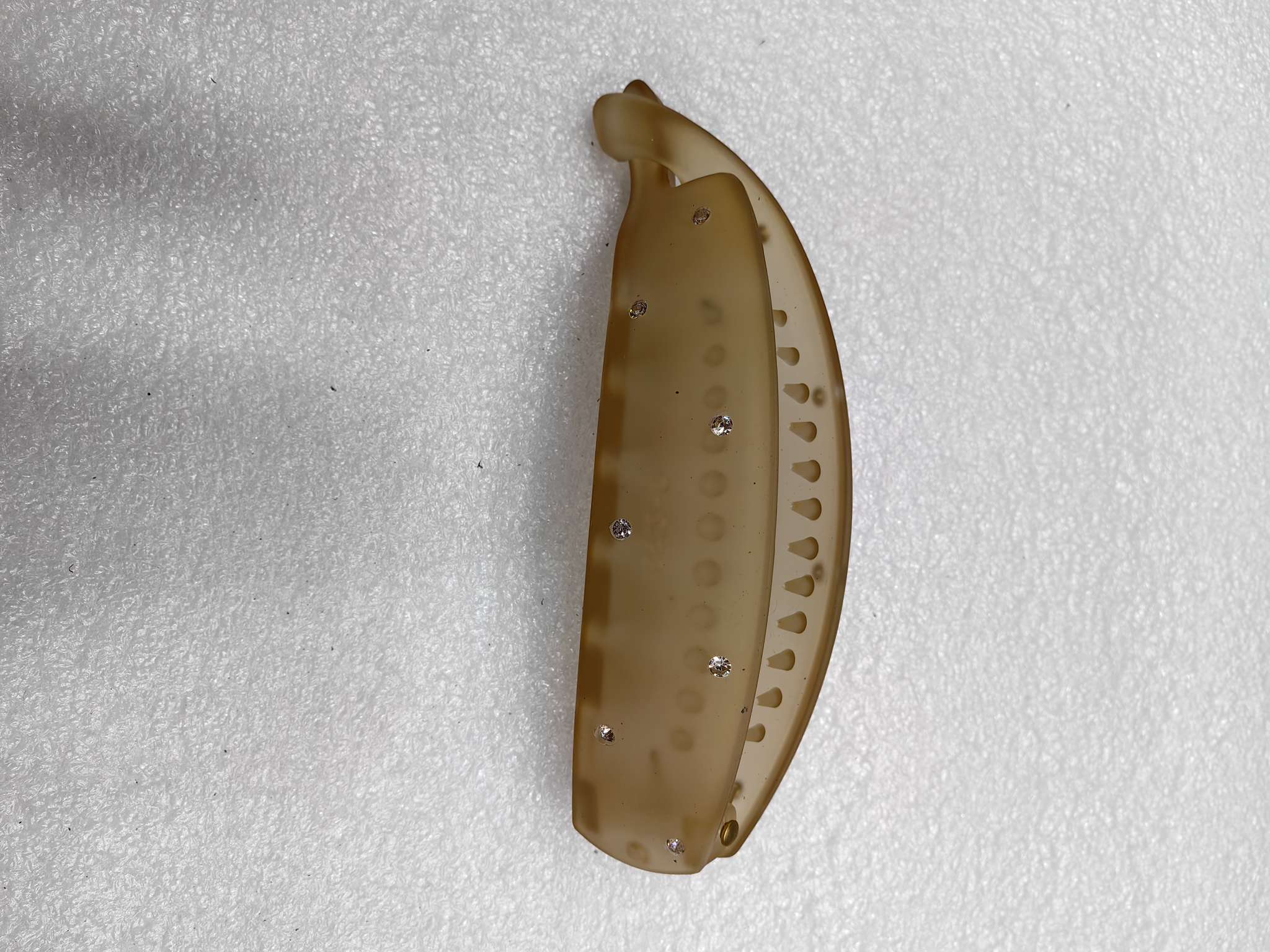 Korean style popular hand-held paint elastic banana clip, diamond-encrusted clip hair clip accessory Item Picture