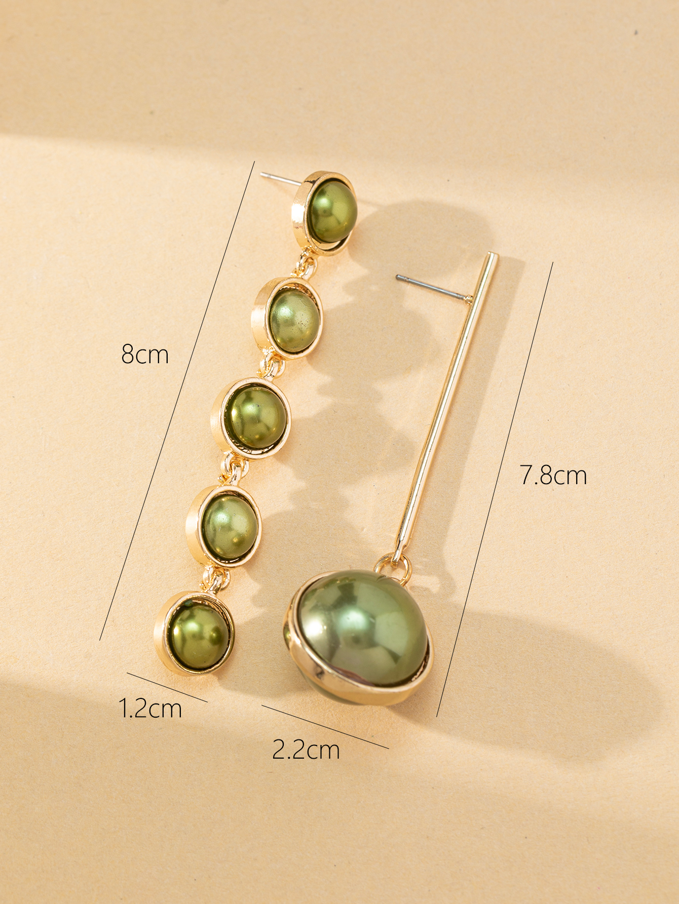 New long tassel earrings, European and American style alloy diamond-encrusted earrings Item Picture