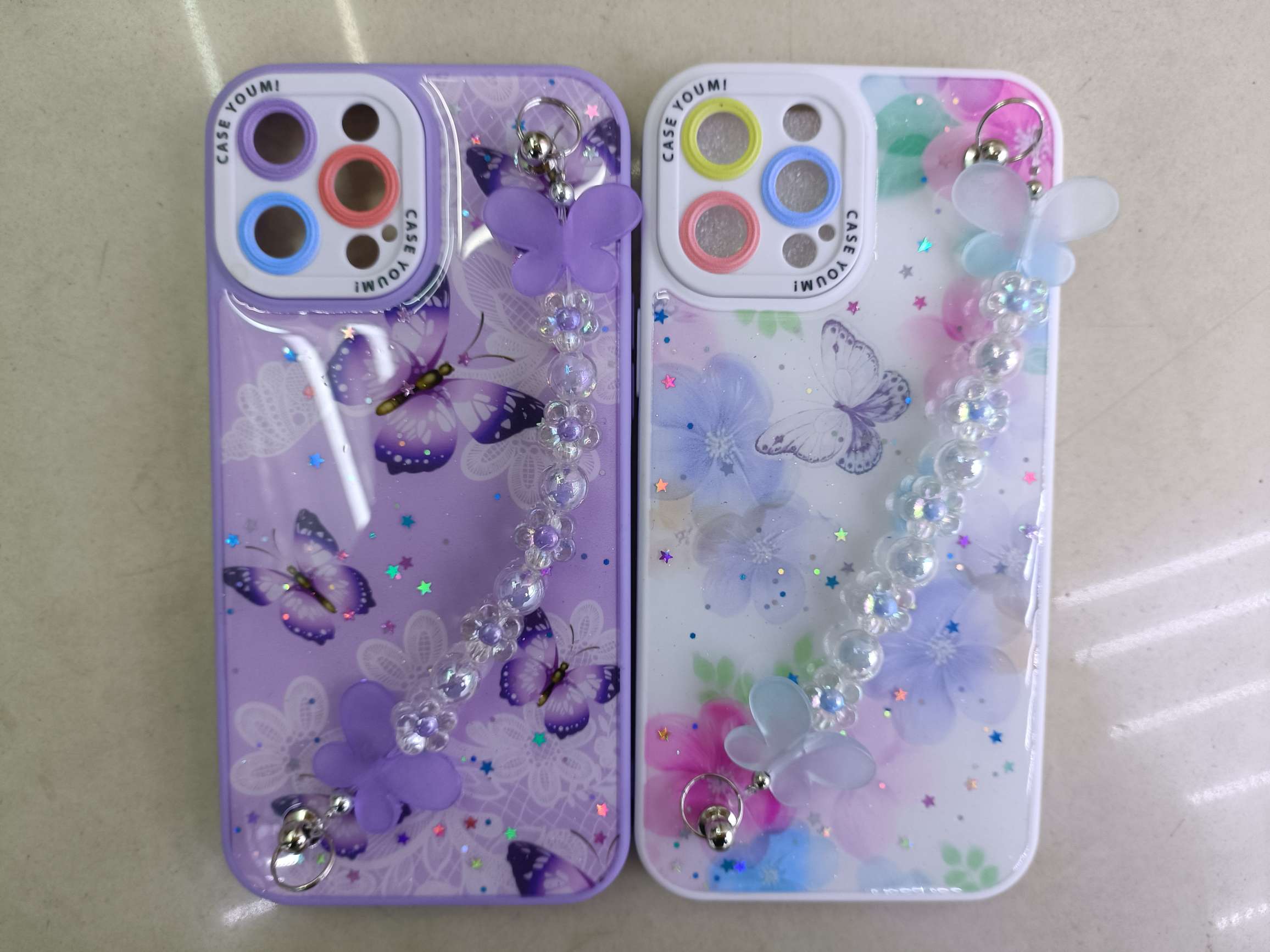 Wrist chain, bead chain, drop offset printing picture two-in-one phone case detail image 9