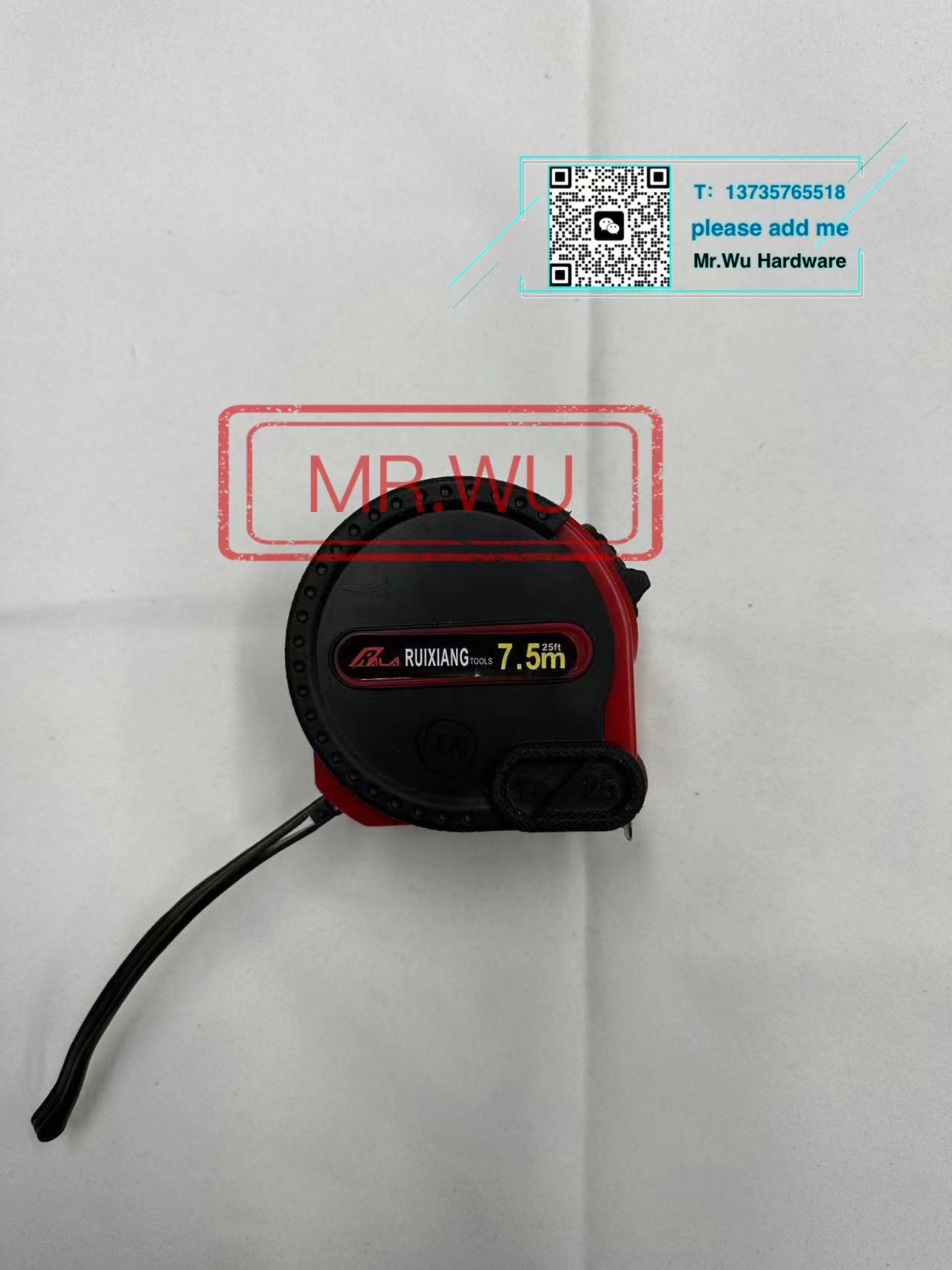 Especial para el comercio exterior hogar 7,5 metros de acero cinta métrica de acero inoxidable resistente a la abrasión caja de cinta cinta de medición de longitud diferente herramientas de medición