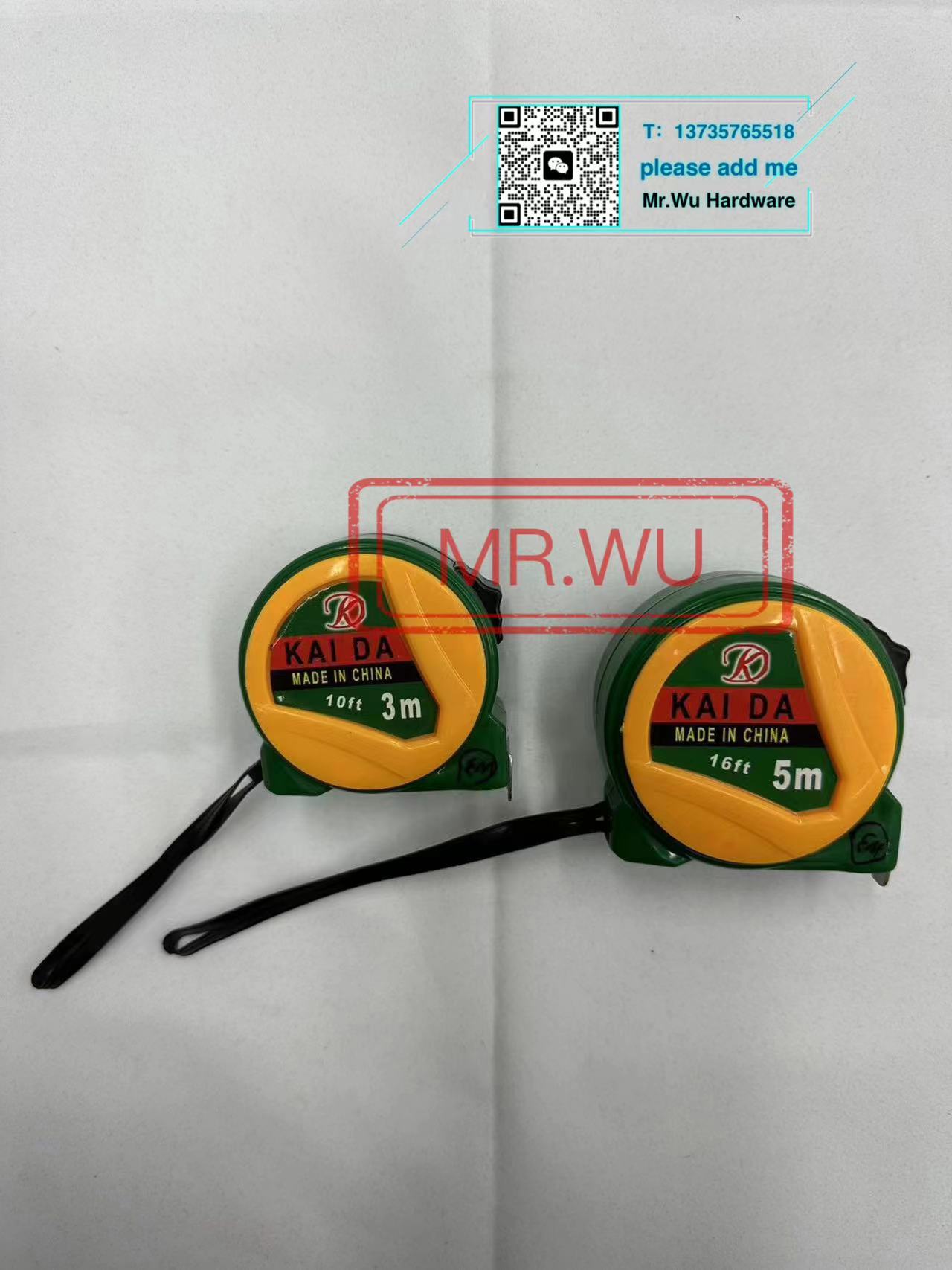 专供外贸 家用钢尺 不锈钢卷尺 耐磨盒尺 不同长度卷尺 五金测量工具 