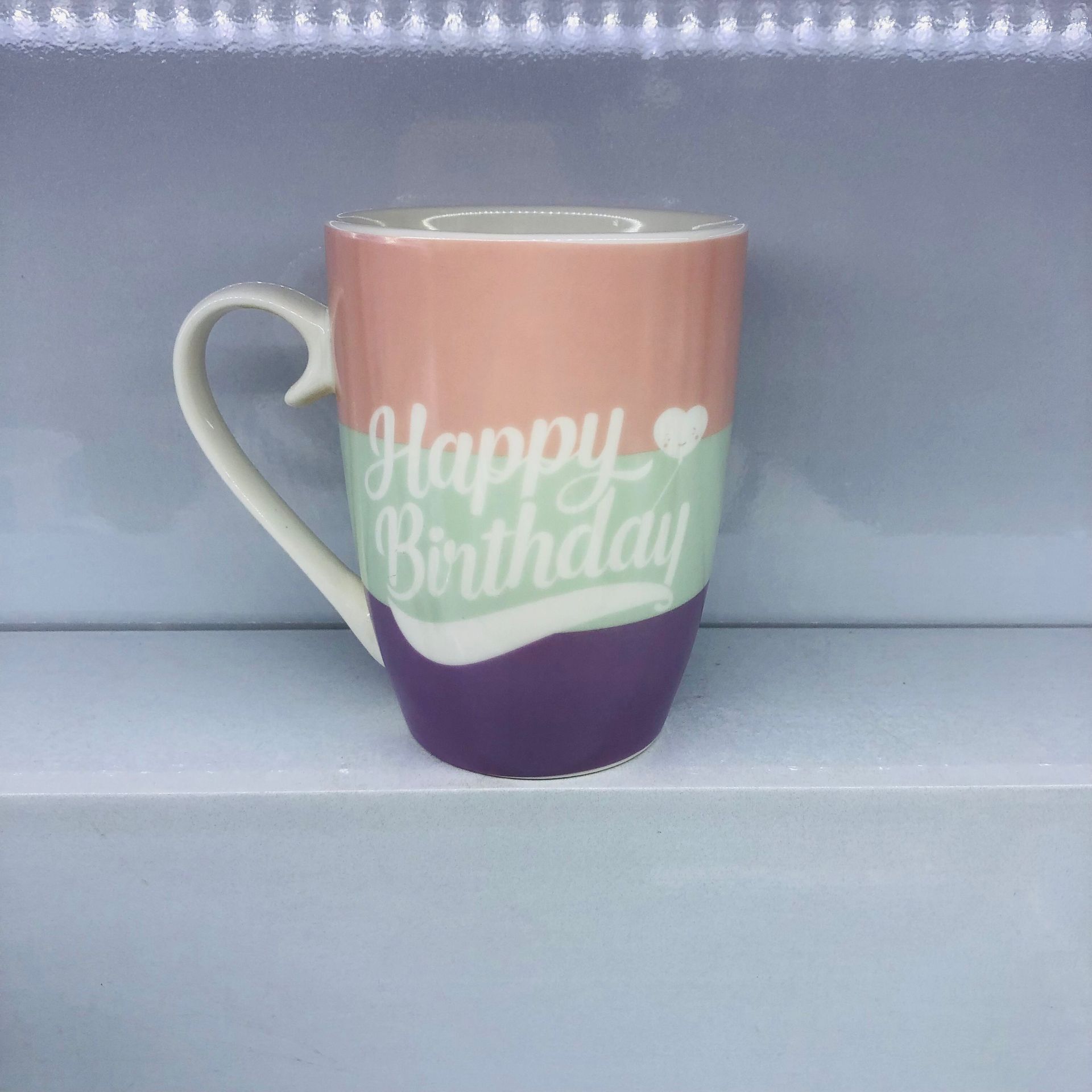 陶瓷杯生日杯礼物赠送咖啡杯白底实物图
