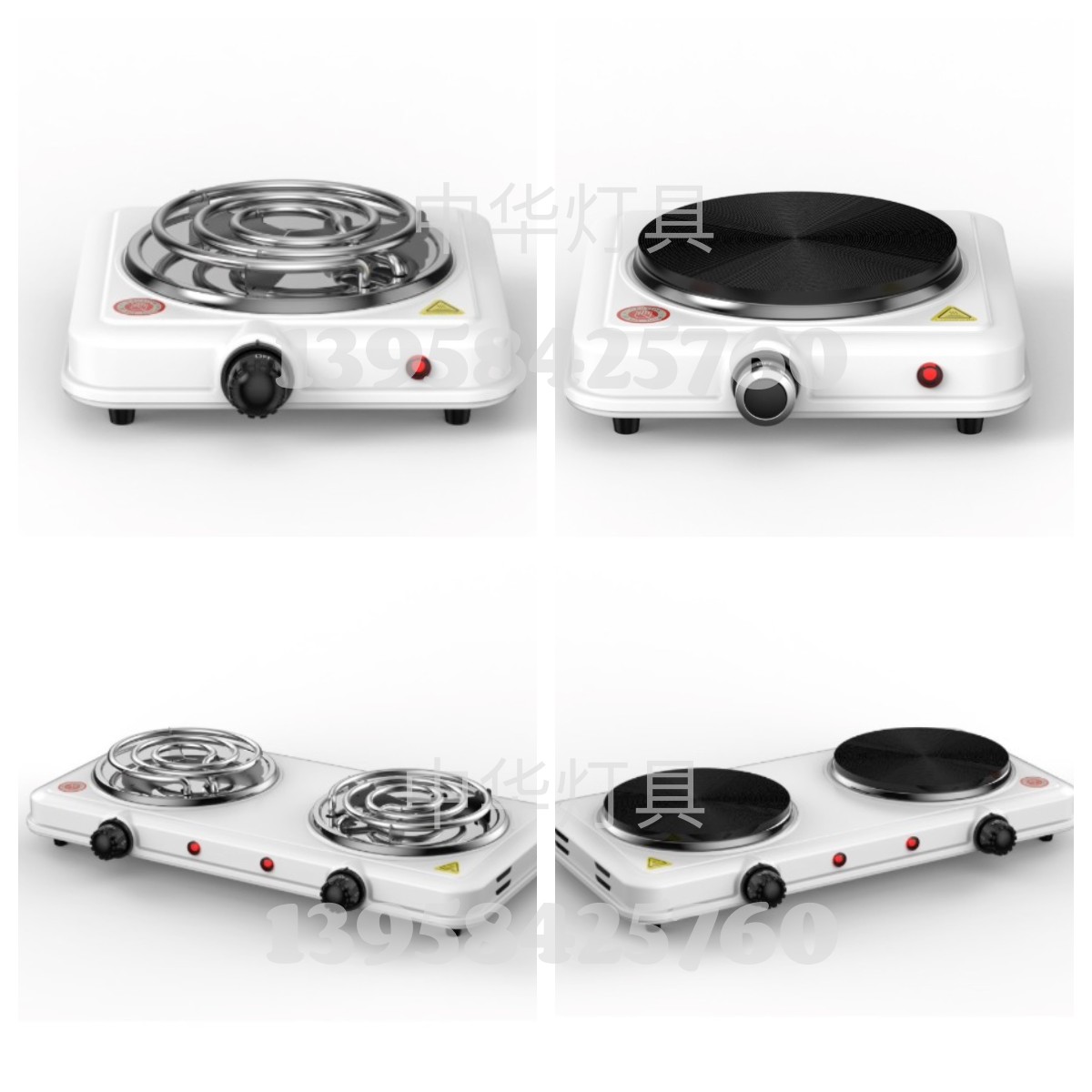 Temperature-controlled household electric stove/mosquito coil electric stove/flat plate electric stove/heating tube/electric heating stove/kitchen appliances/small appliances/gas stove/single flat plate electric stove Item Picture