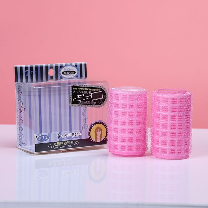 Boxed hair curler Magic Self-adhesive Hair non-damaging Air bangs no-iron curling inner curling curler Specification image
