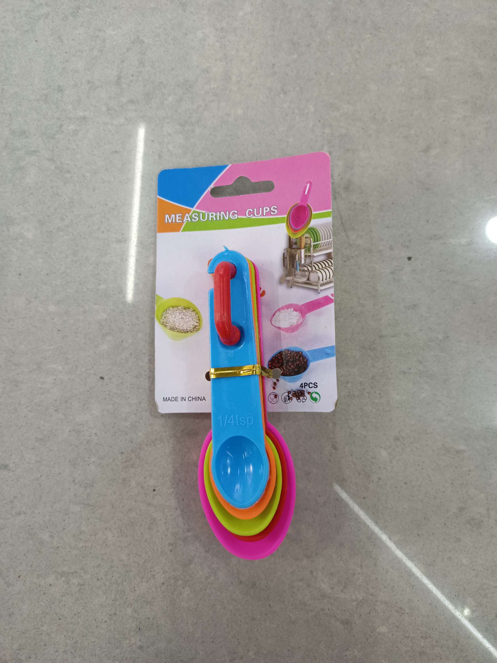 厨房烘焙工具 彩虹量勺 面粉烘焙勺  彩色量杯量杯组合 量匙套装详情图3