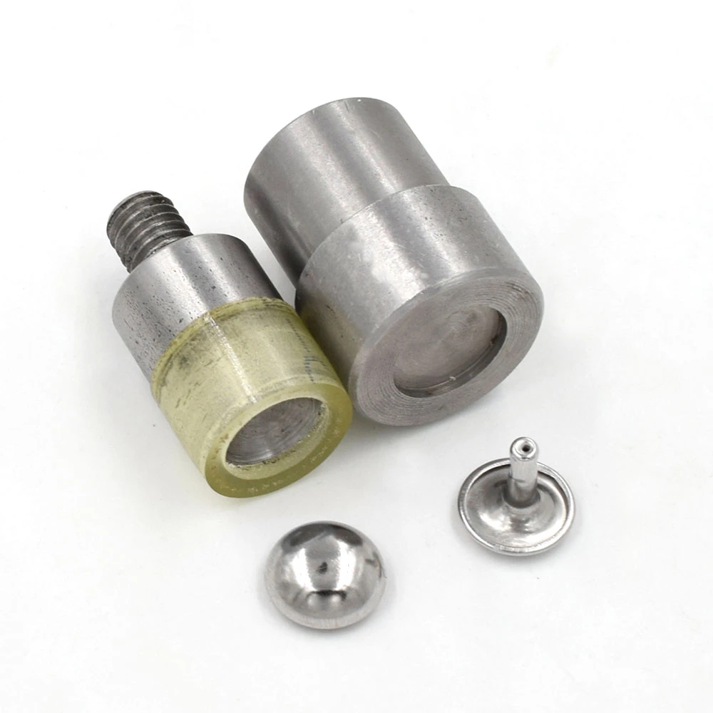 5/ 6/ 7/ 8/ 9/ 10/ 12/15 mm 双面蘑菇铆钉电动模具大白扣机专用模具双面撞钉模具帽钉打扣机磨具