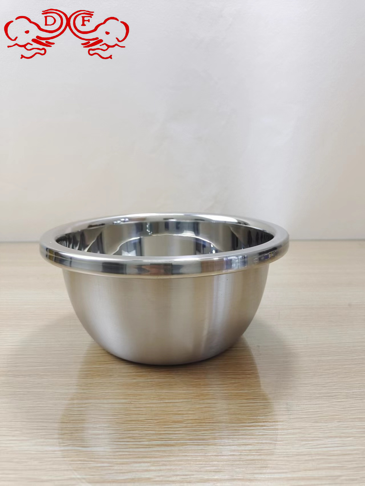 DF99435 stainless steel seasoning basin, vegetable washing basin, cold dish basin, egg beating multi-purpose basin, stainless steel seasoning basin, multi-purpose basin, seasoning bowl, soup basin, salad basin, vegetable washing round basin, seasoning jar, DF Trading h details Picture