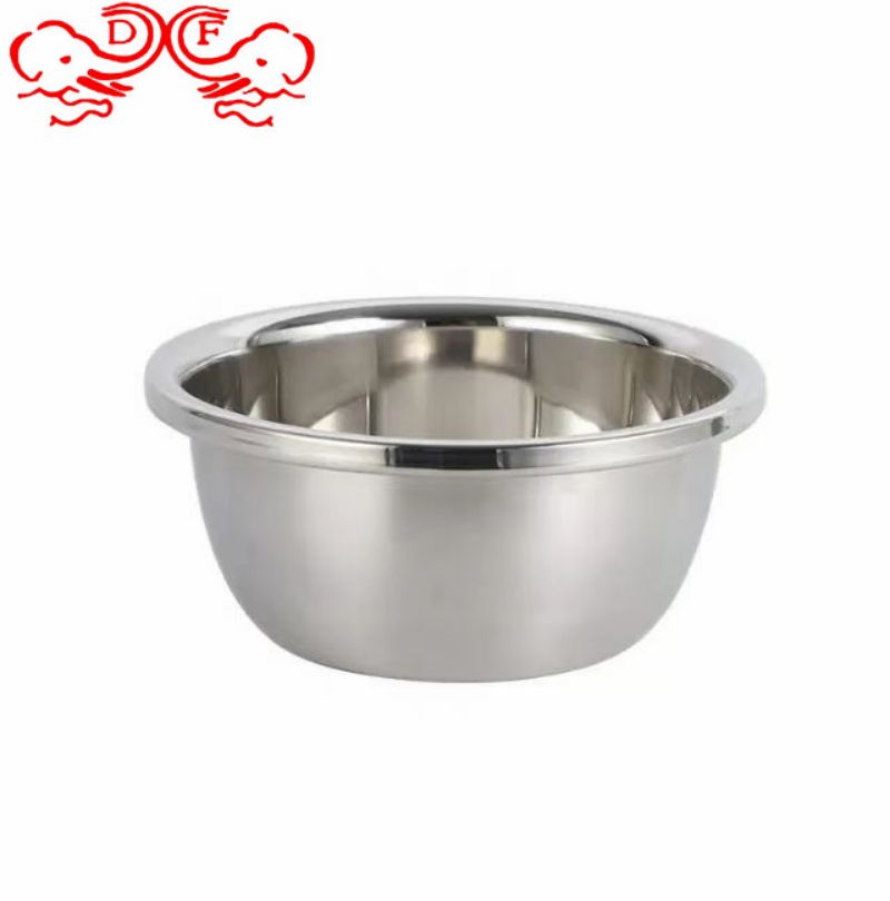 DF99435 stainless steel seasoning basin, vegetable washing basin, cold dish basin, egg beating multi-purpose basin, stainless steel seasoning basin, multi-purpose basin, seasoning bowl, soup basin, salad basin, vegetable washing round basin, seasoning jar, DF Trading h Item Picture