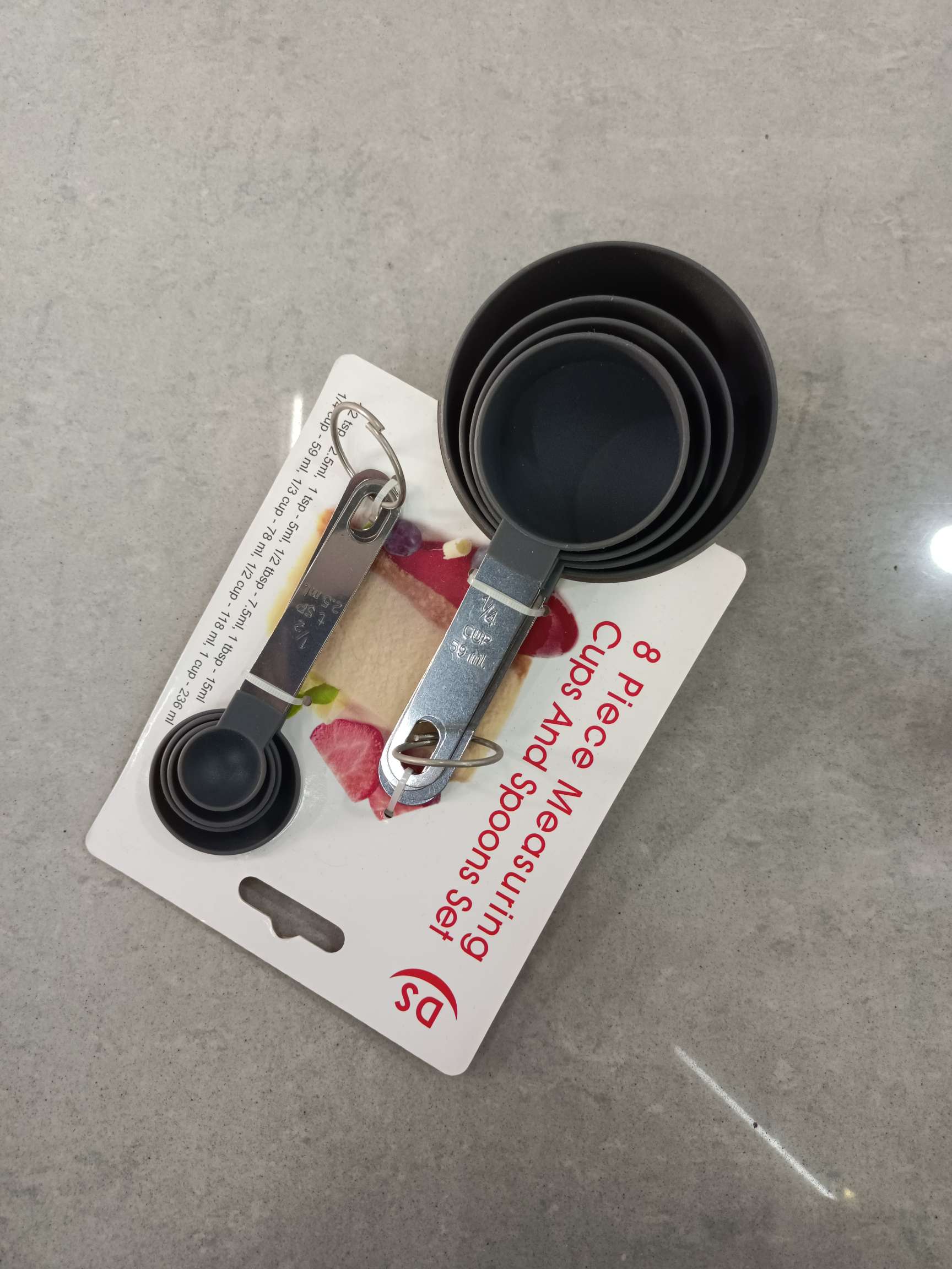 不锈钢量杯量勺套装带刻度塑料量匙4/8件套奶粉咖啡勺烘焙工具详情图4