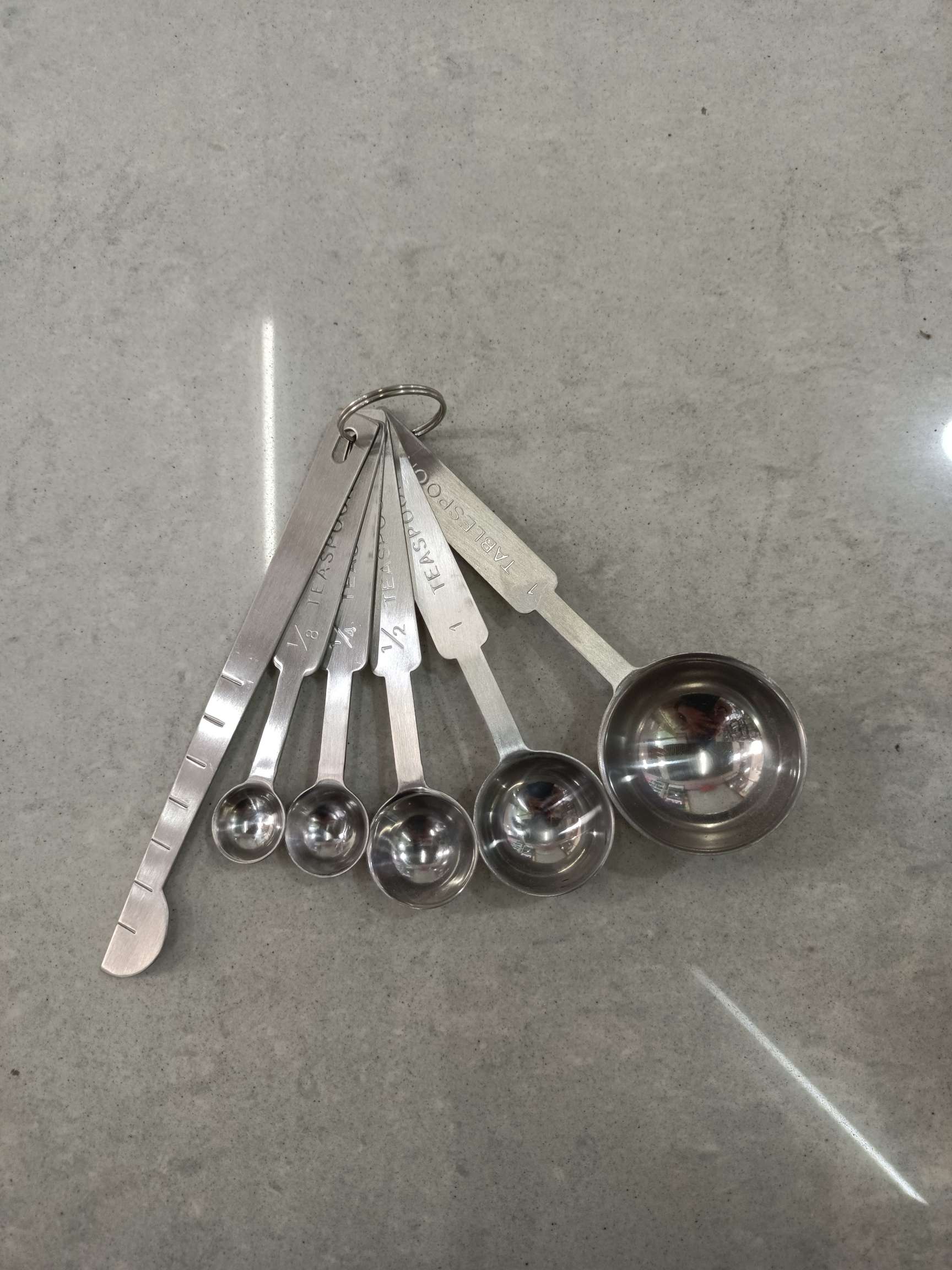 不锈钢咖啡豆勺 称重奶粉勺定量勺克勺咖啡粉勺子6件套量匙带刀