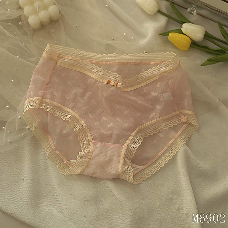 The Mystery of the Magic Box Summer Ultra-thin Lace Sexy mid-waist Breathable, comfortable, cute and sweet mid-waist quick-drying lace briefs for you Application Scenario